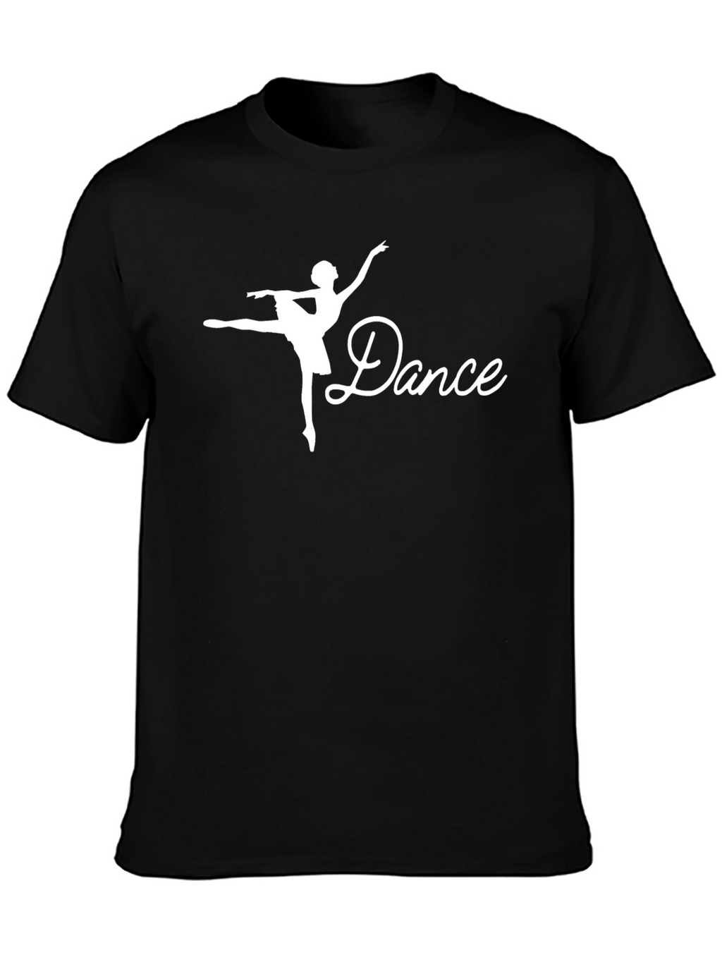 Dance Ballerina Graphic Black T-Shirt