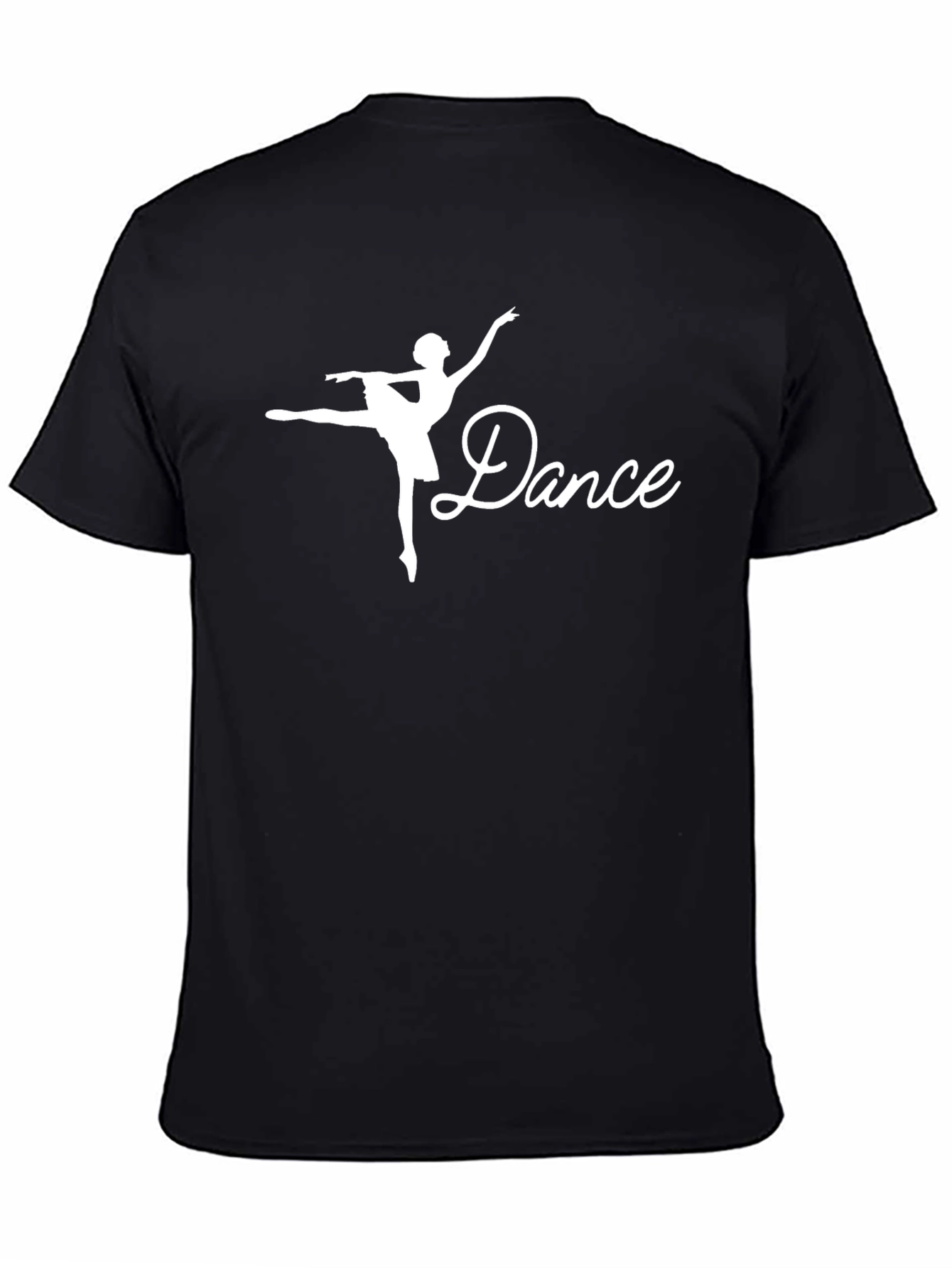 Dance Ballerina Graphic Black T-Shirt