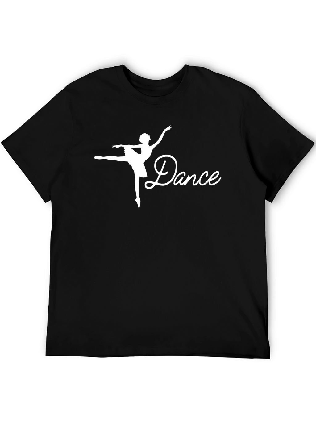 Dance Ballerina Graphic Black T-Shirt