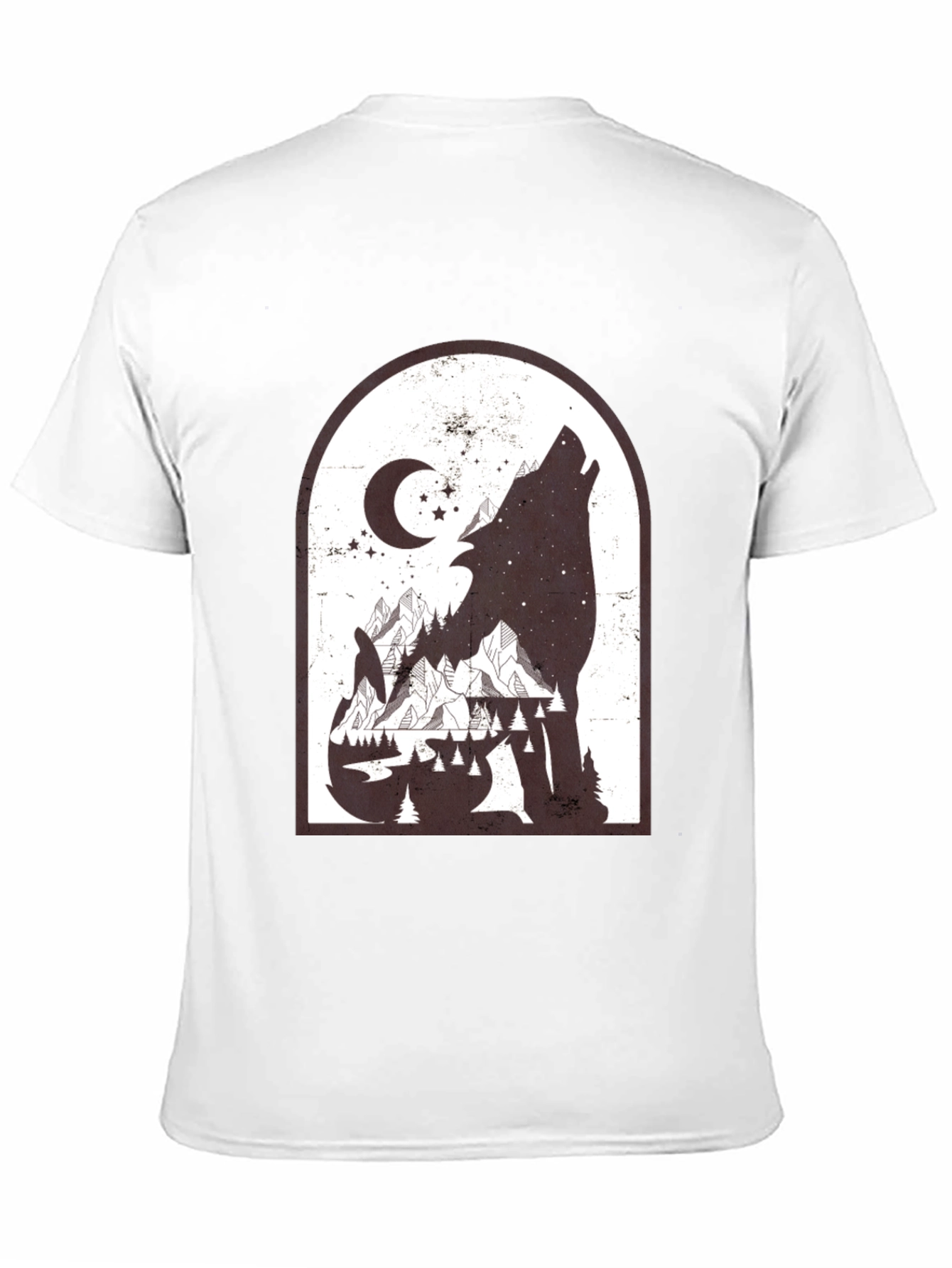 Wolf Mountainscape Graphic Tee