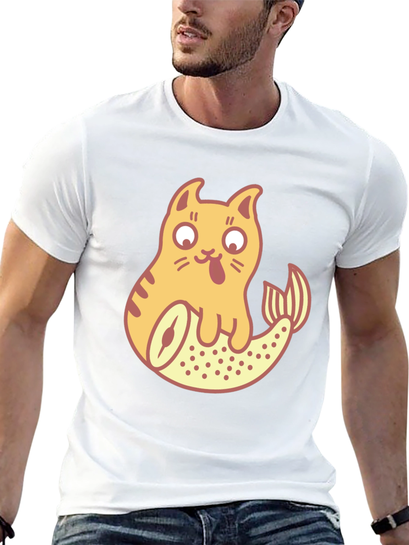 Catfish Graphic T-Shirt - Fun Novelty Tee