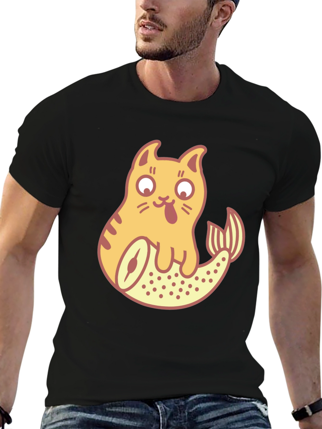 Catfish Graphic T-Shirt - Fun Novelty Tee