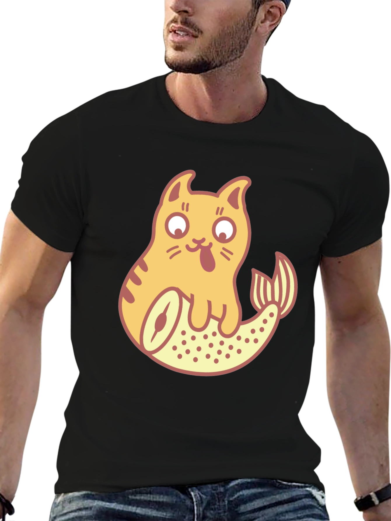 Catfish Graphic T-Shirt - Fun Novelty Tee