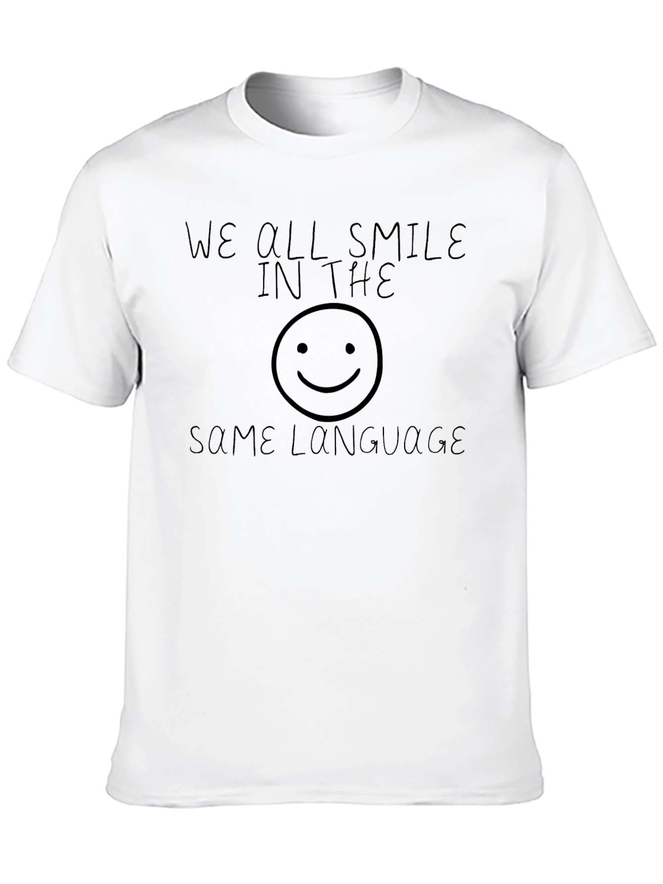Smile Language Black T-Shirt