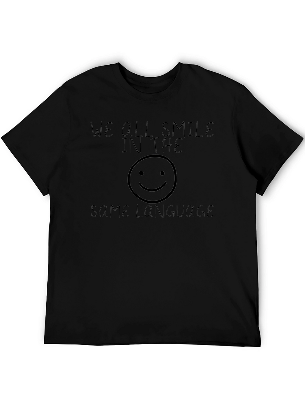 Smile Language Black T-Shirt