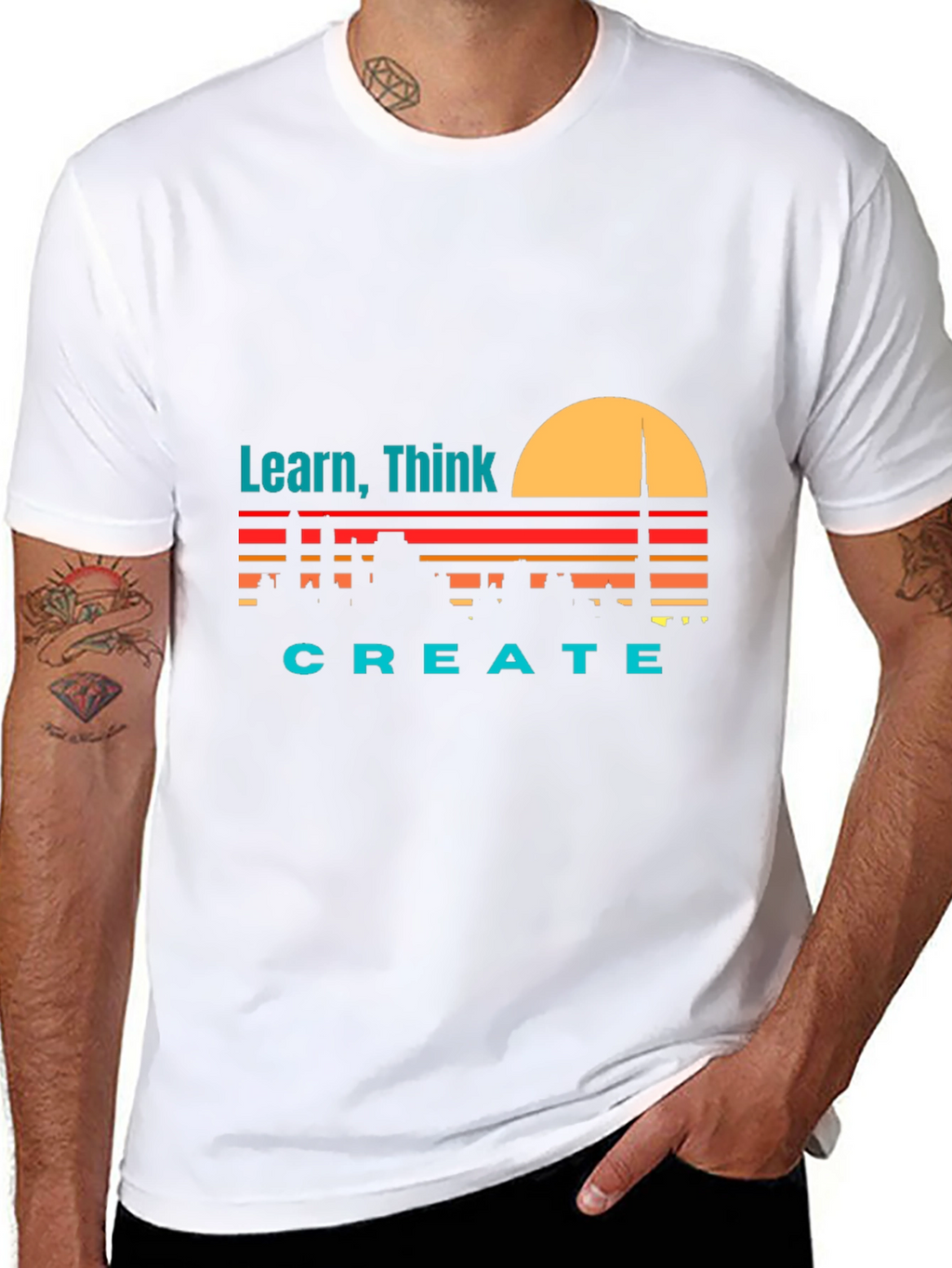 Learn Think Create Graphic Tee