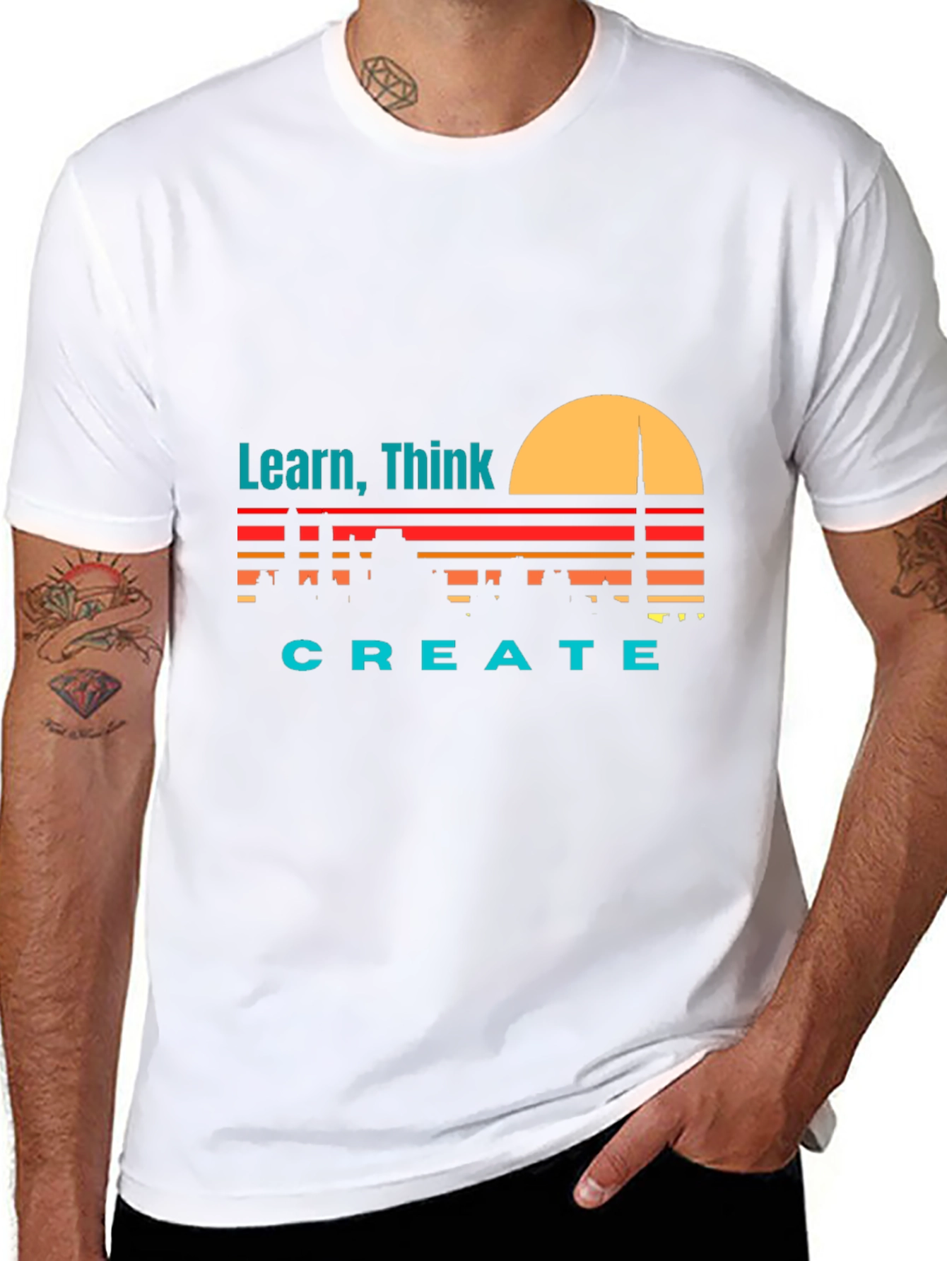 Learn Think Create Graphic Tee
