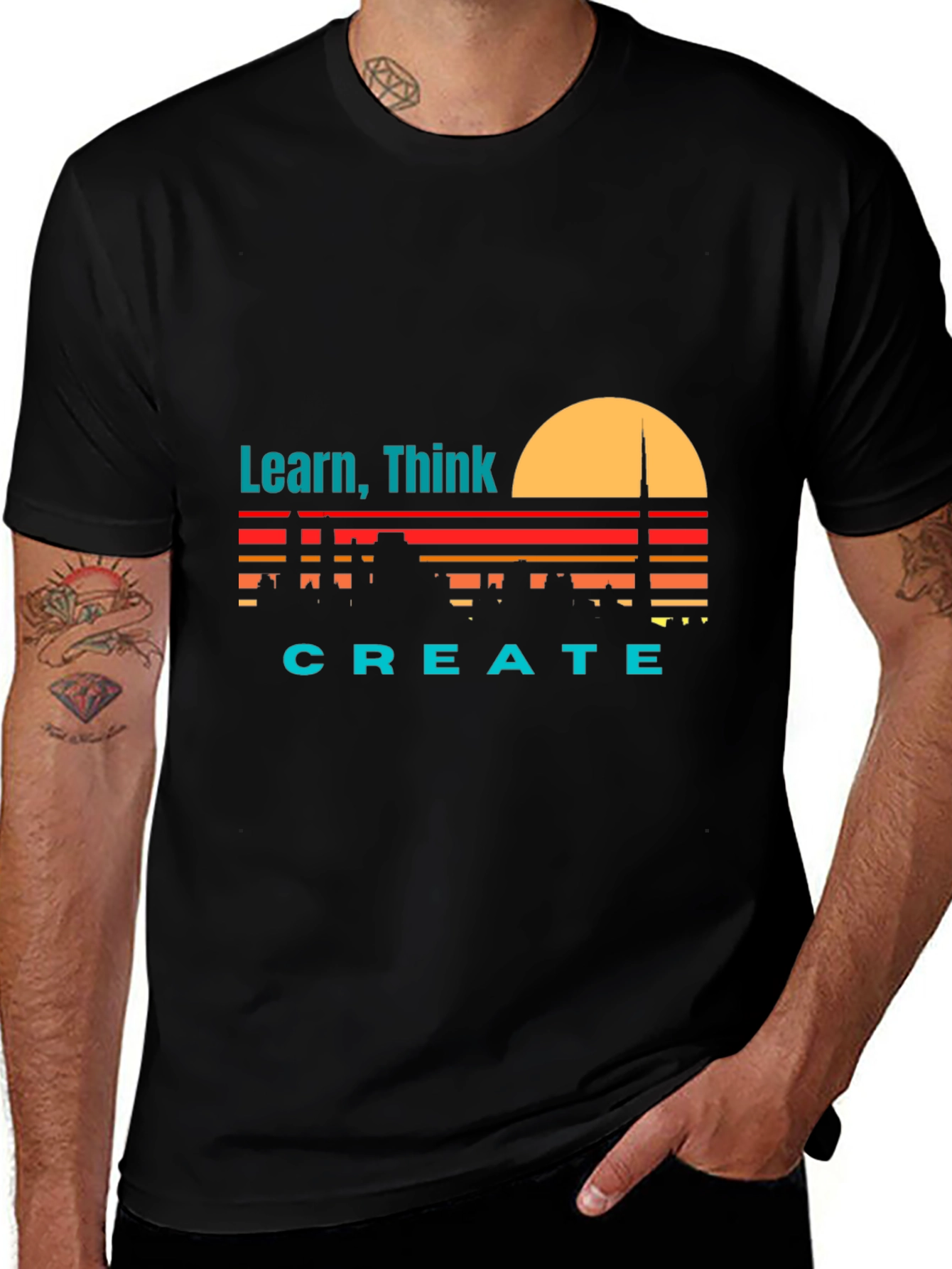 Learn Think Create Graphic Tee