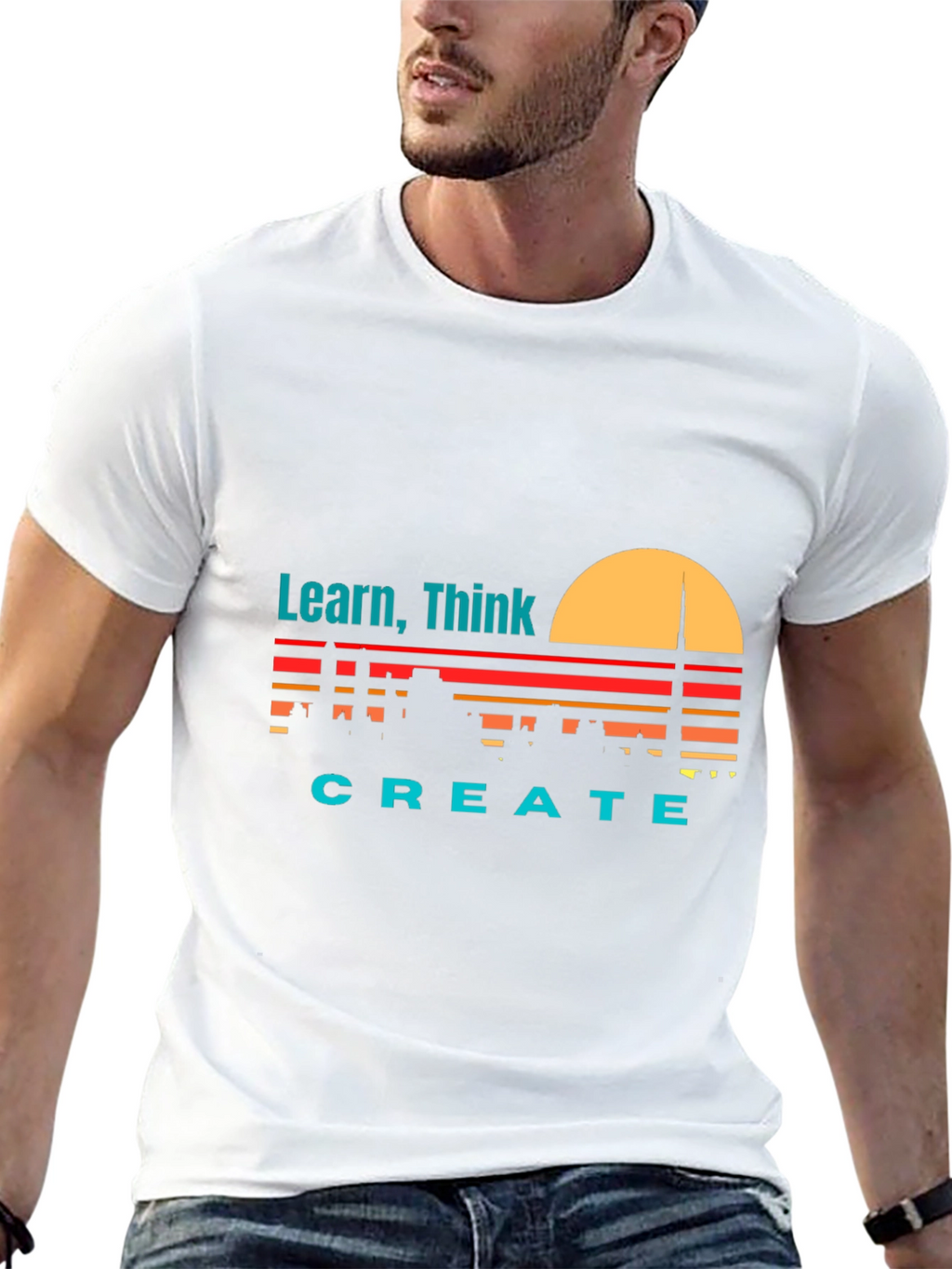 Learn Think Create Graphic Tee