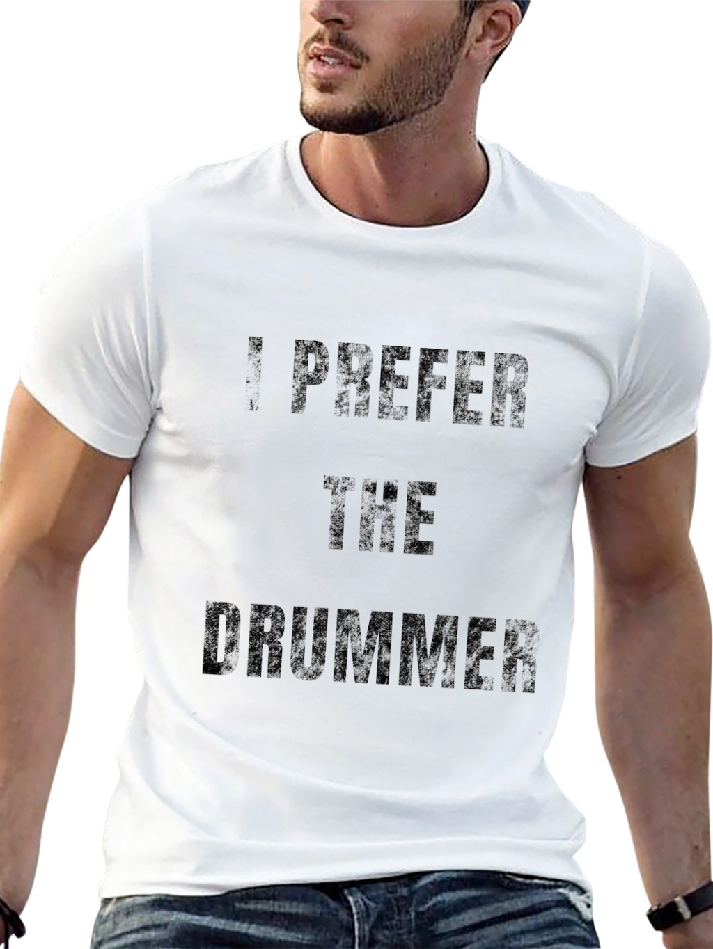 I Prefer the Drummer - Novelty T-Shirt