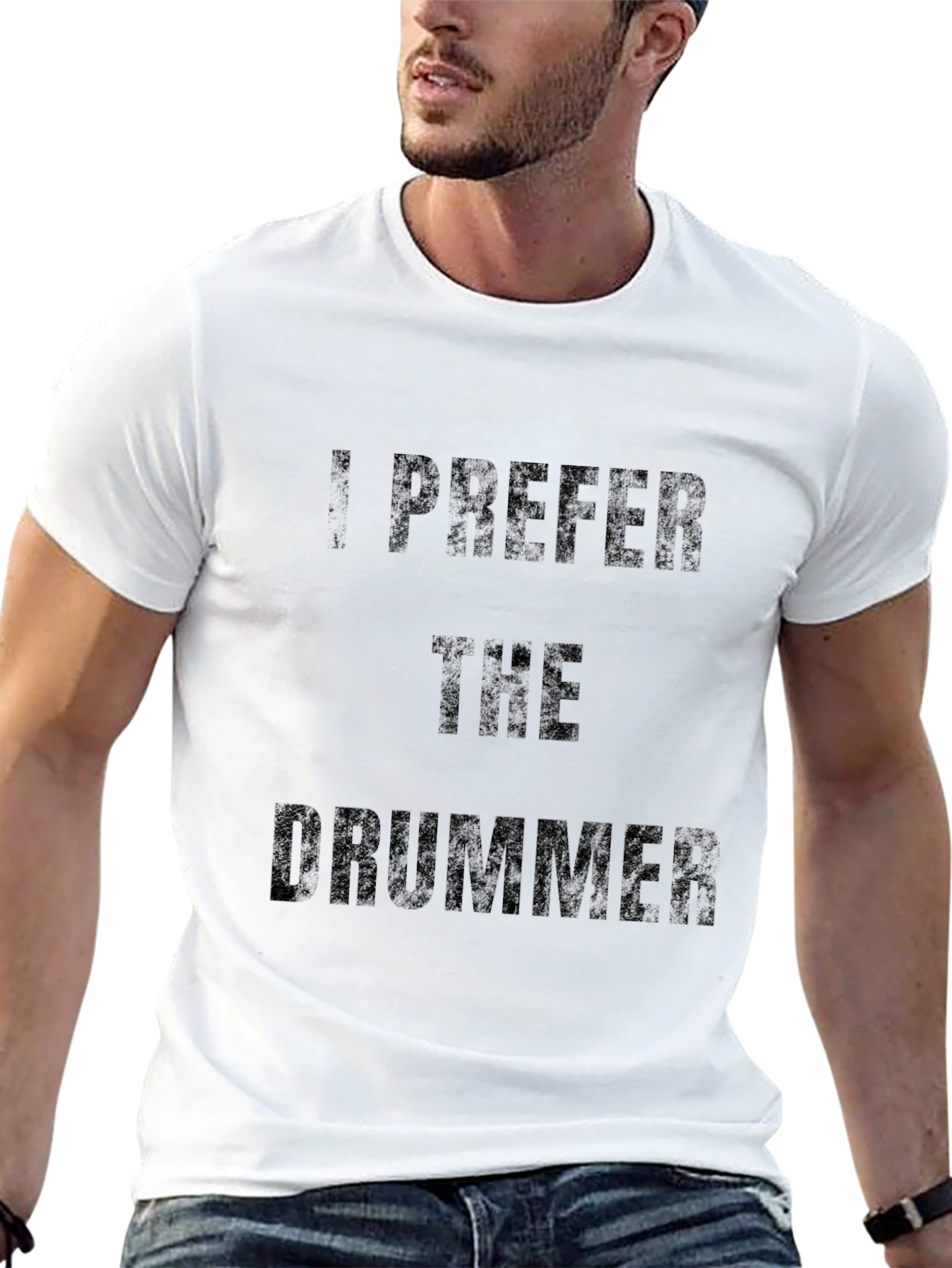 I Prefer the Drummer - Novelty T-Shirt