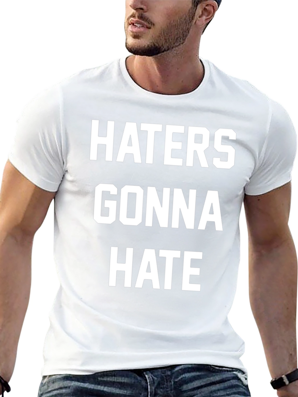 Haters Gonna Hate Black Graphic T-Shirt