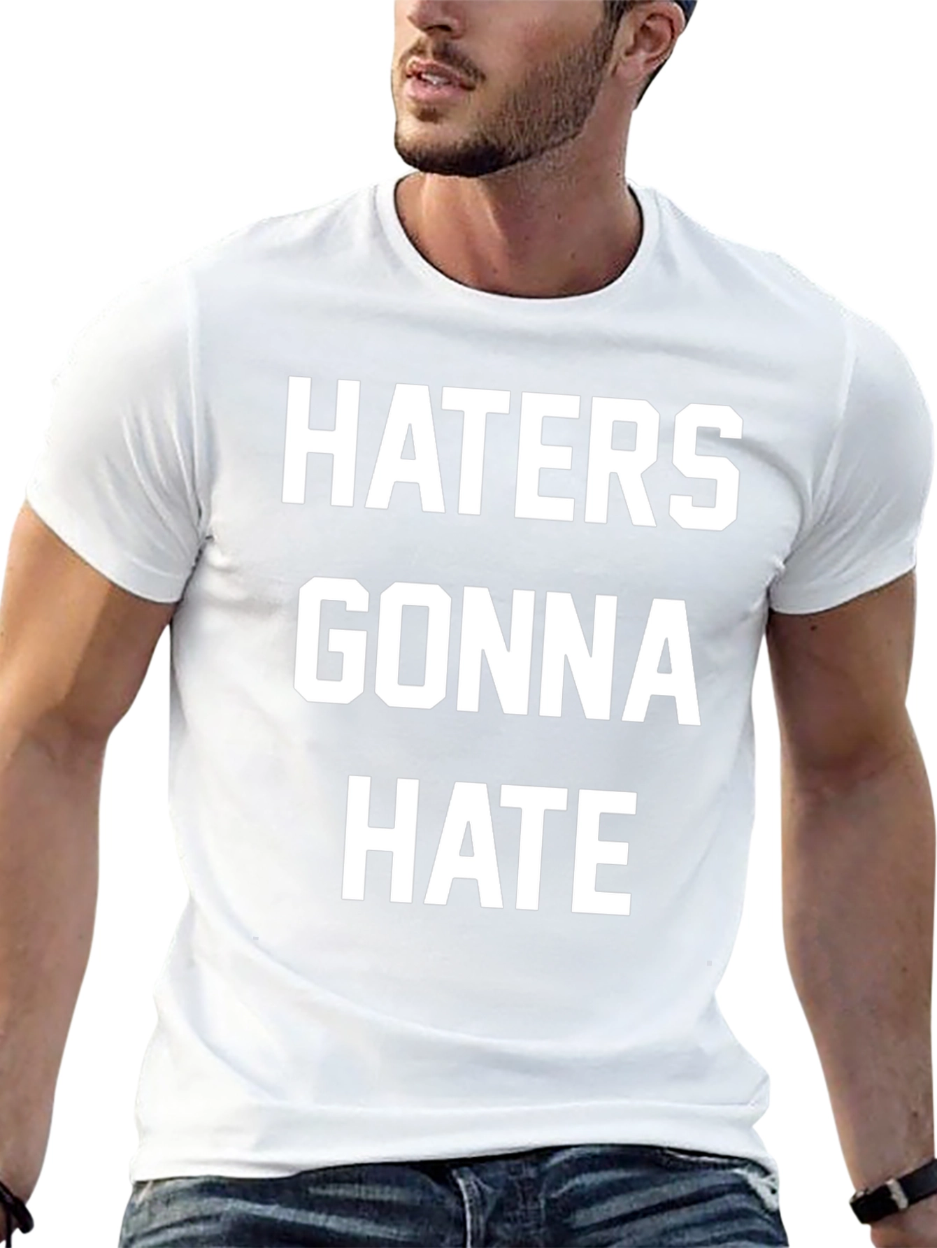 Haters Gonna Hate Black Graphic T-Shirt