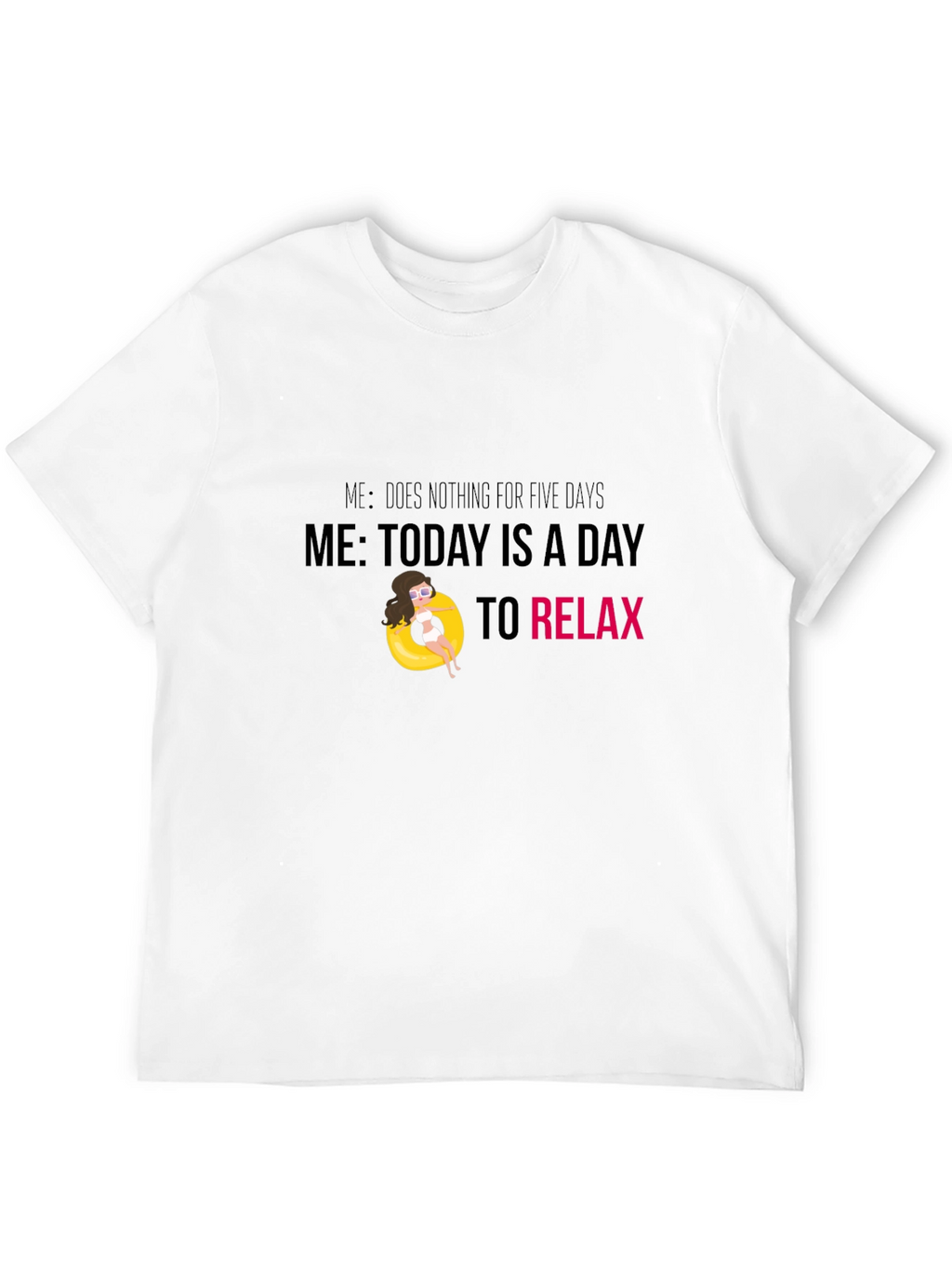 Relaxation Mode Black T-Shirt