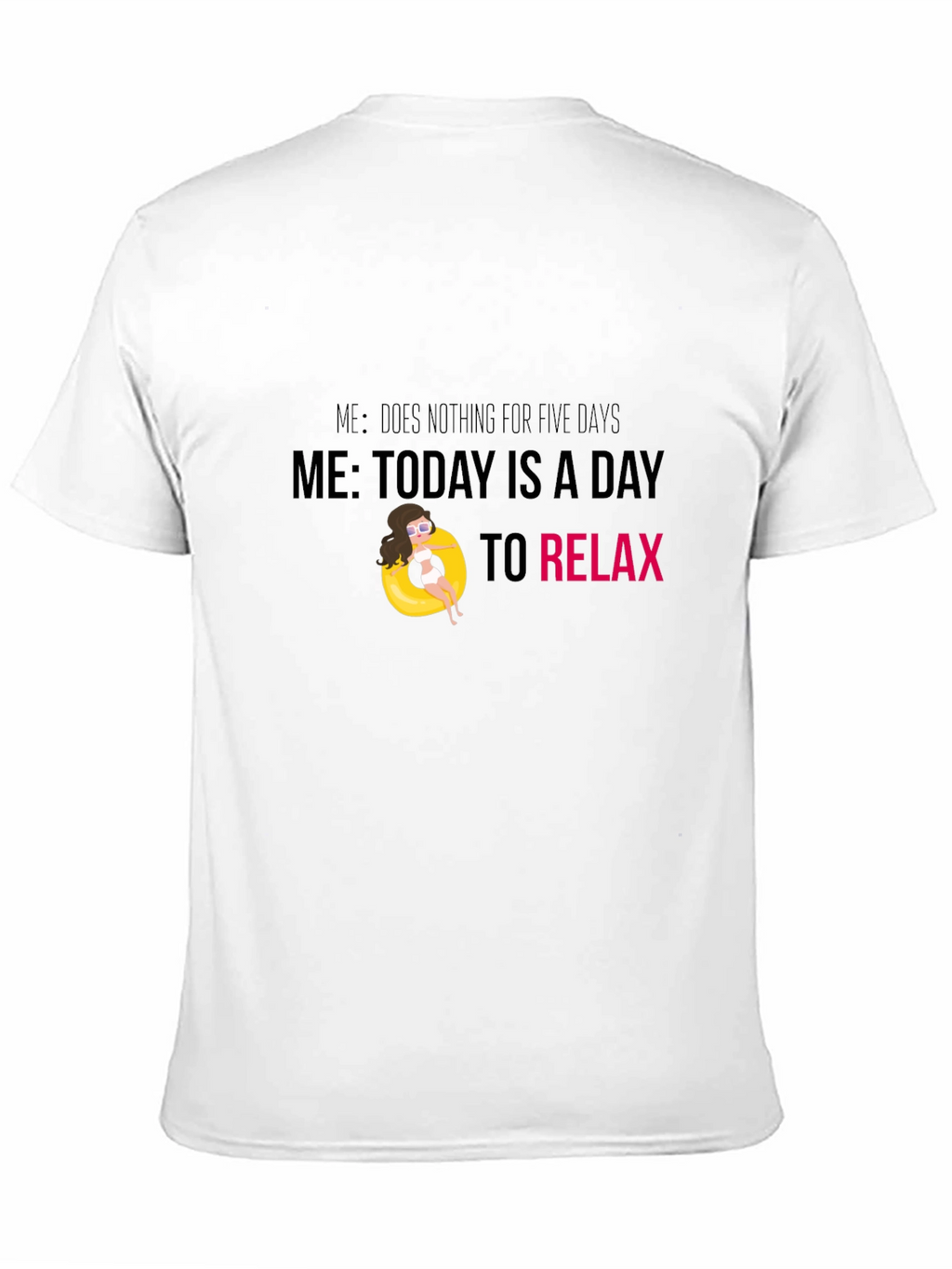 Relaxation Mode Black T-Shirt