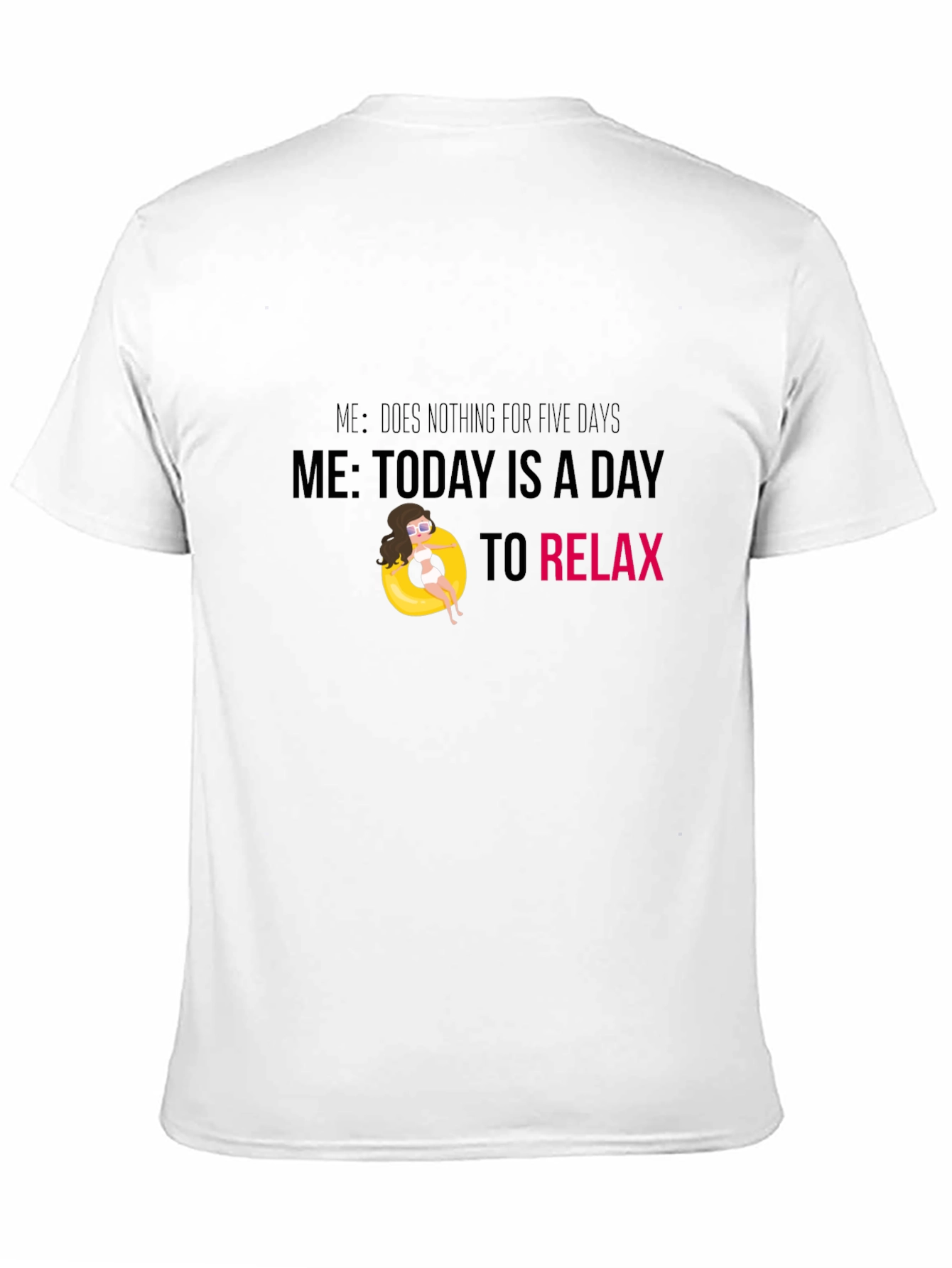 Relaxation Mode Black T-Shirt