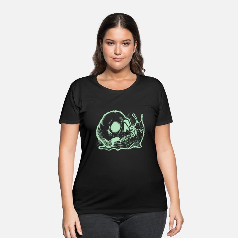 Occult Goth Gothic Emo Dark Creepy Skull Snail Wit