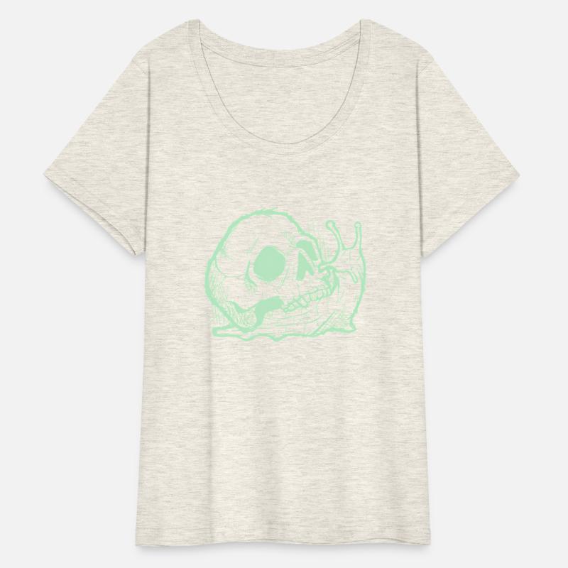 Occult Goth Gothic Emo Dark Creepy Skull Snail Wit