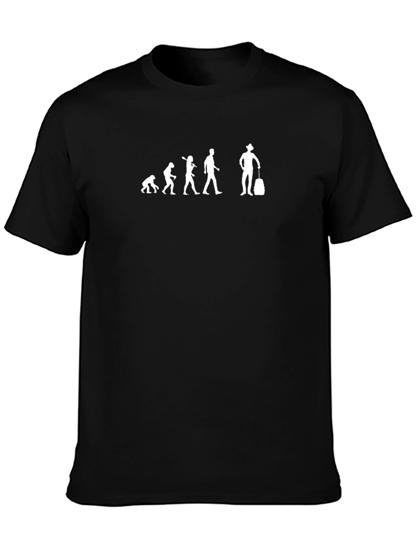Evolution of a Traveler Graphic T-Shirt - Black