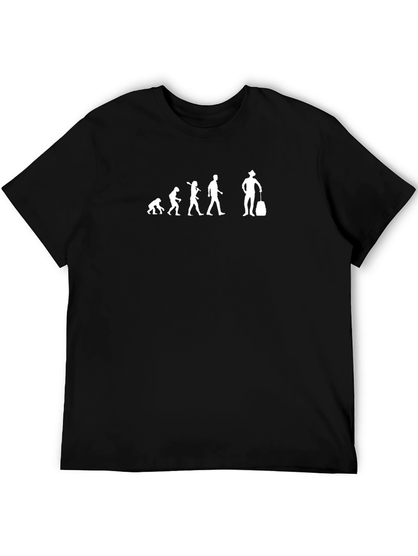 Evolution of a Traveler Graphic T-Shirt - Black