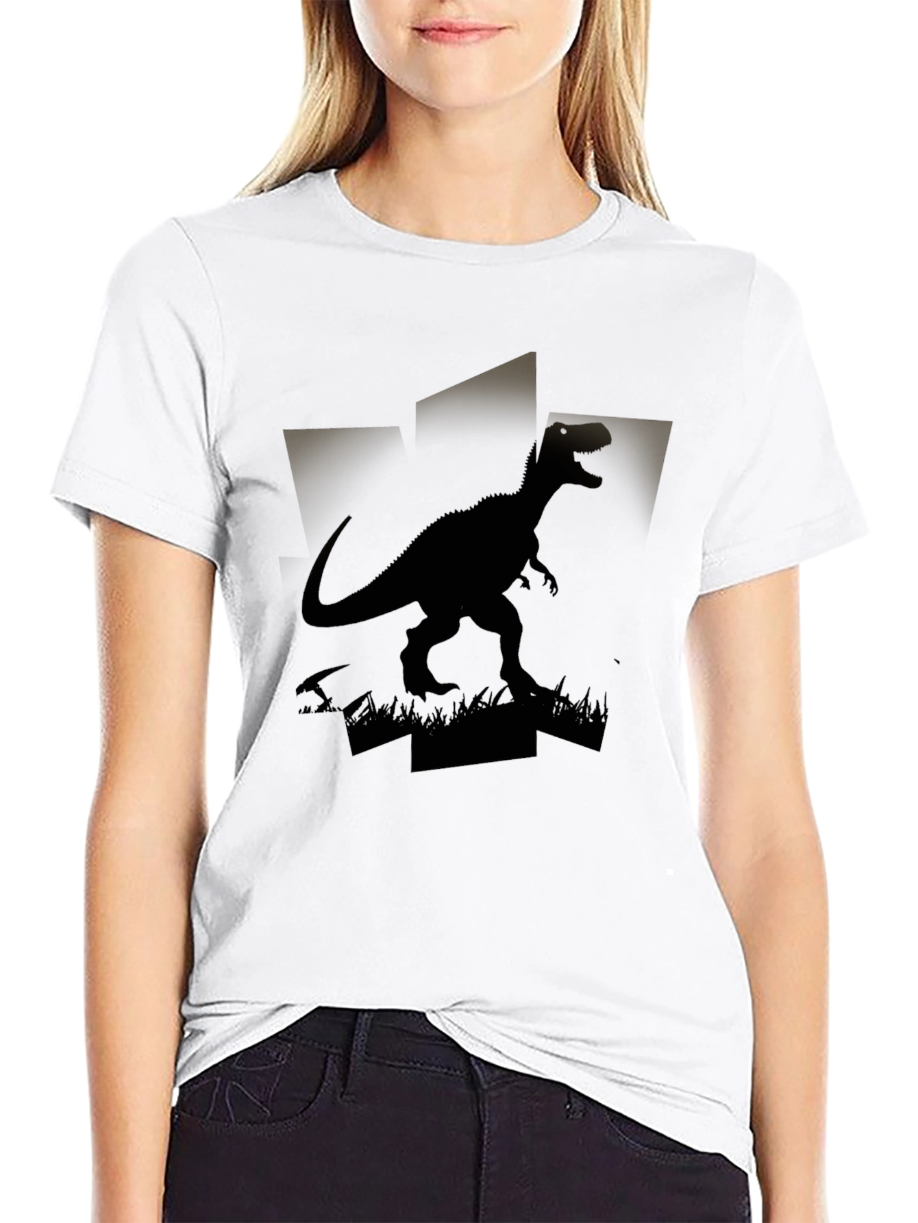 Dinosaur Graphic Black T-Shirt