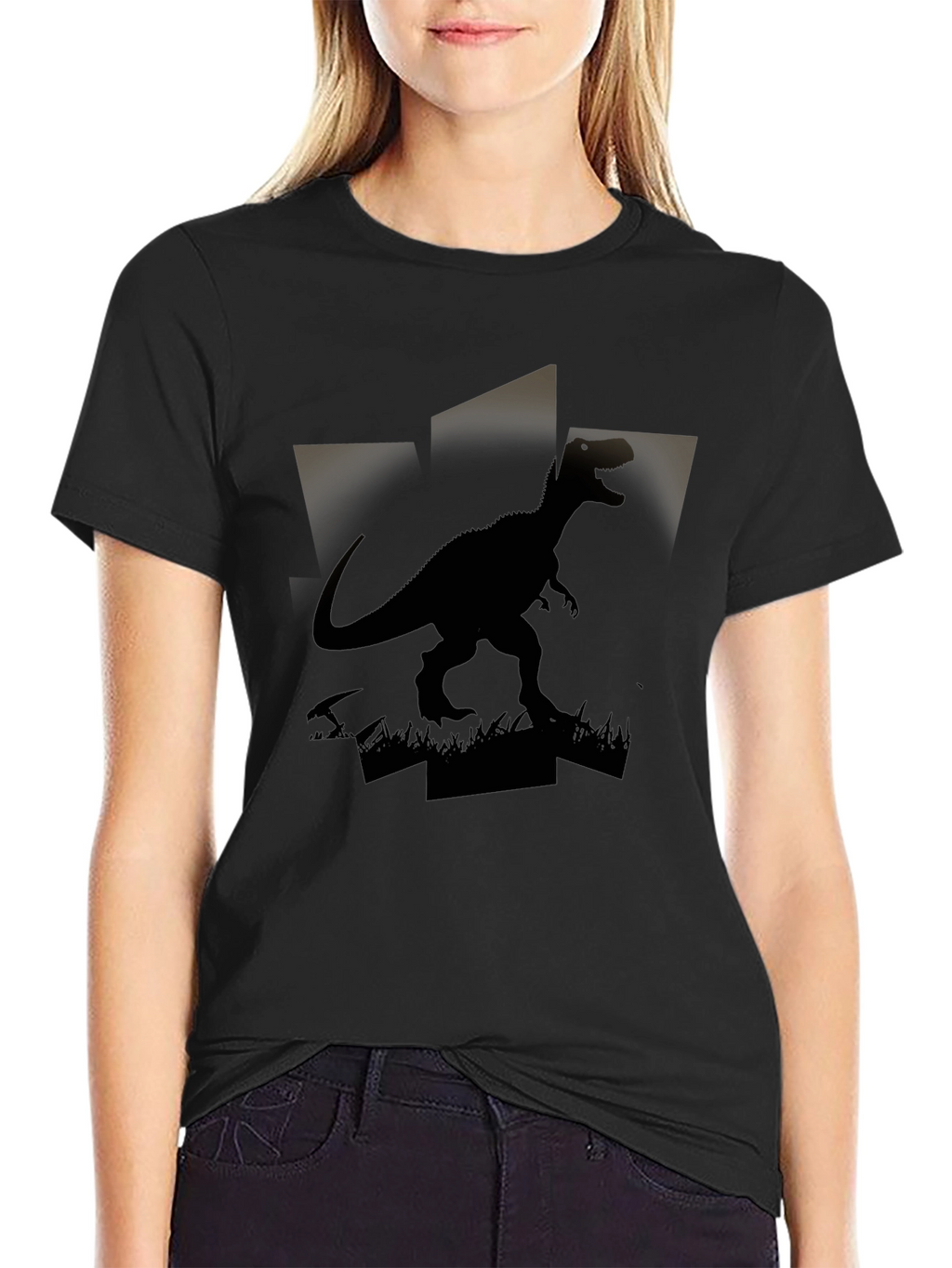 Dinosaur Graphic Black T-Shirt