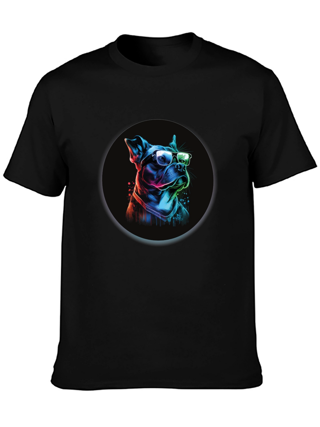 Dog with Glasses Graphic Tee
