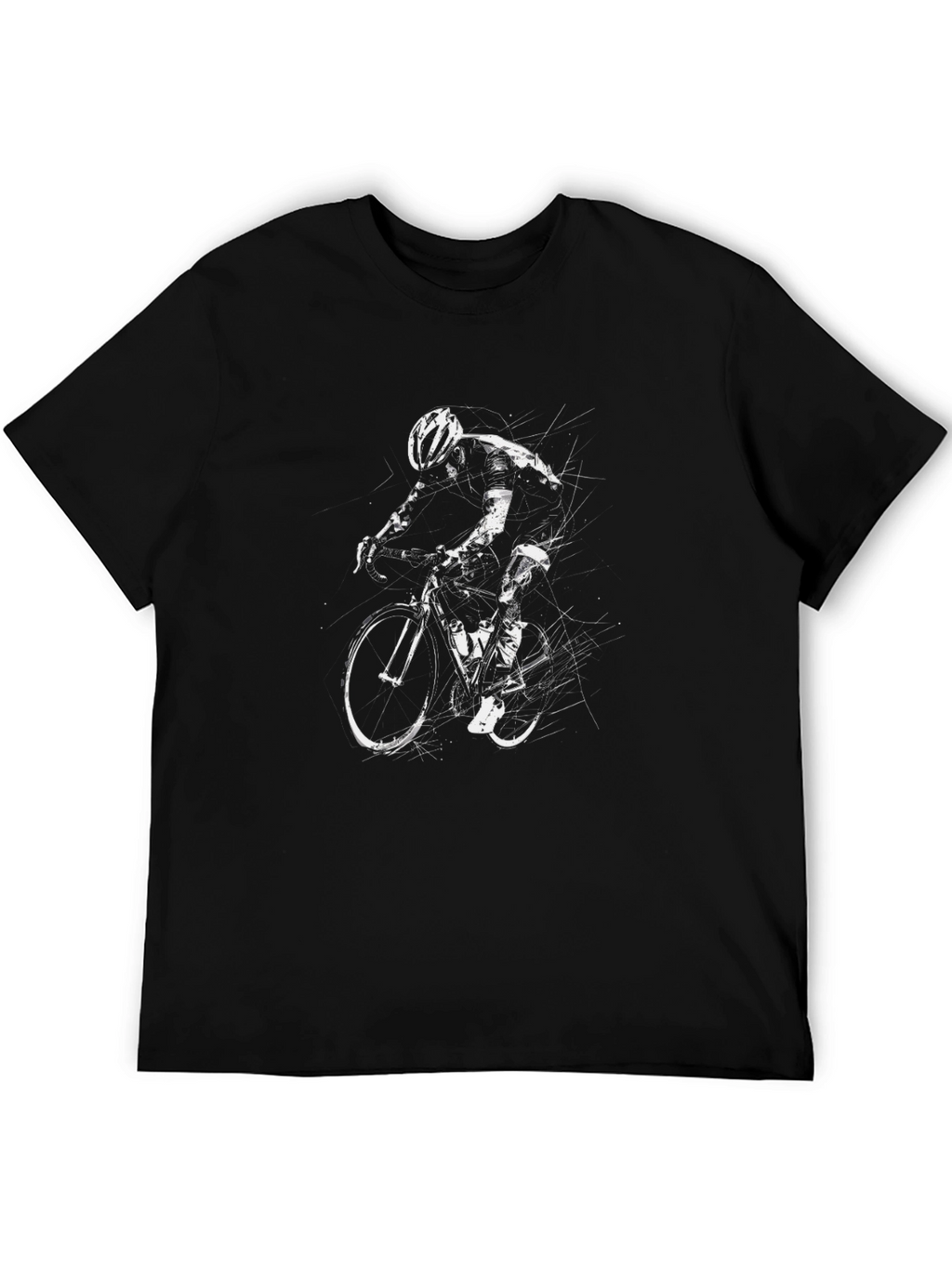 Bicycle Graphic T-Shirt - Black Cotton Tee
