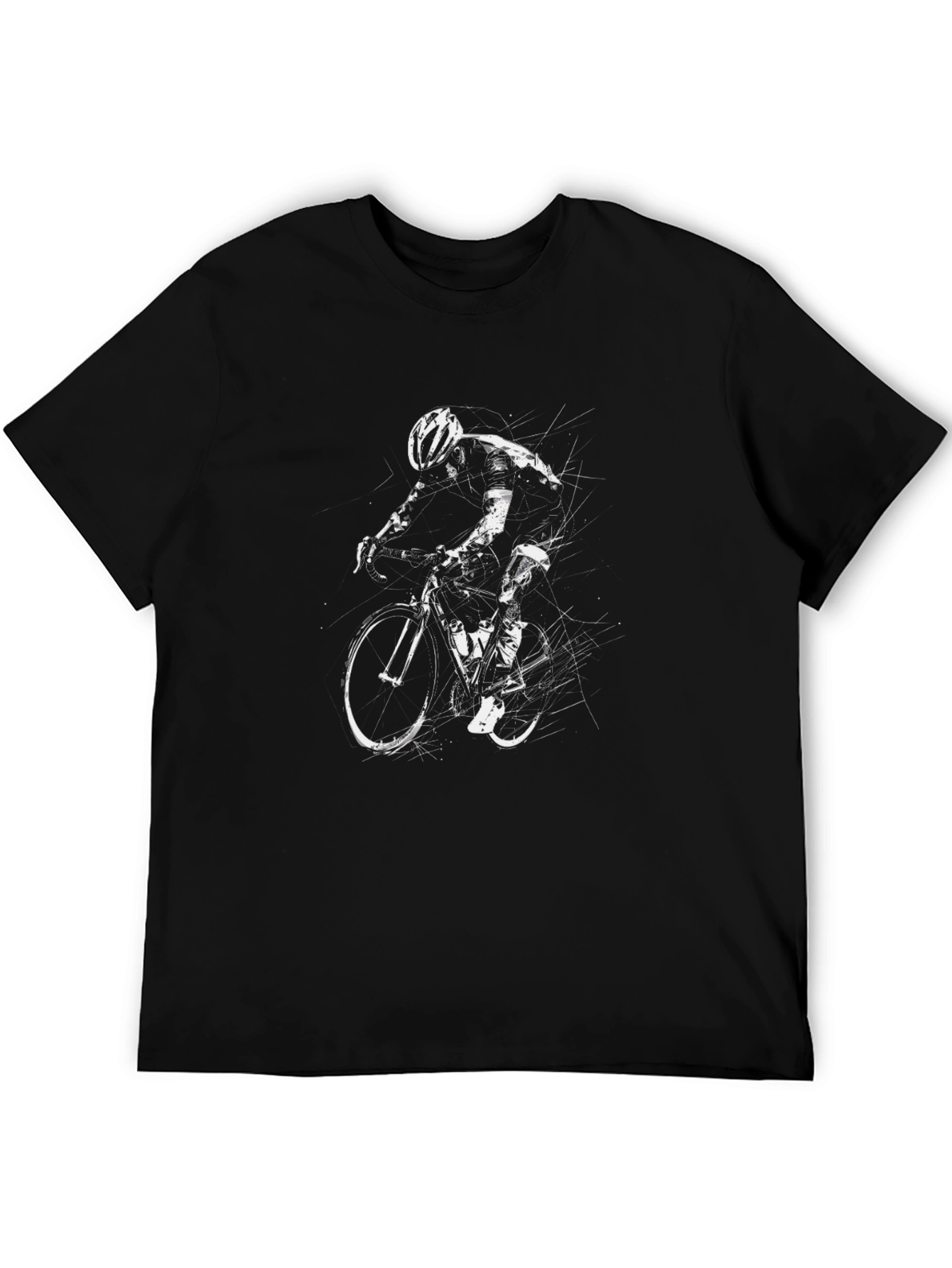 Bicycle Graphic T-Shirt - Black Cotton Tee