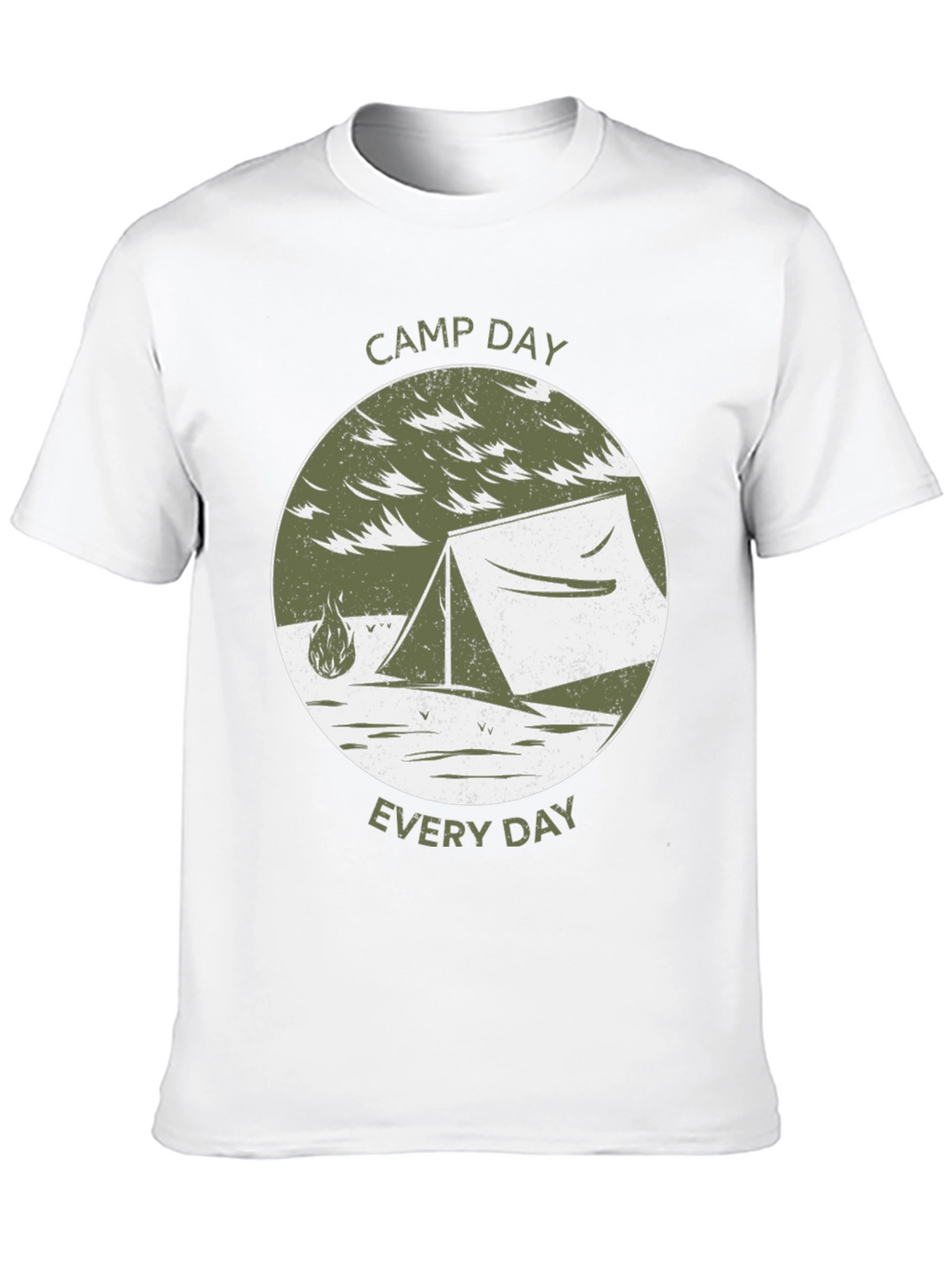 Camp Day Everyday T-Shirt Camping Tent Tee
