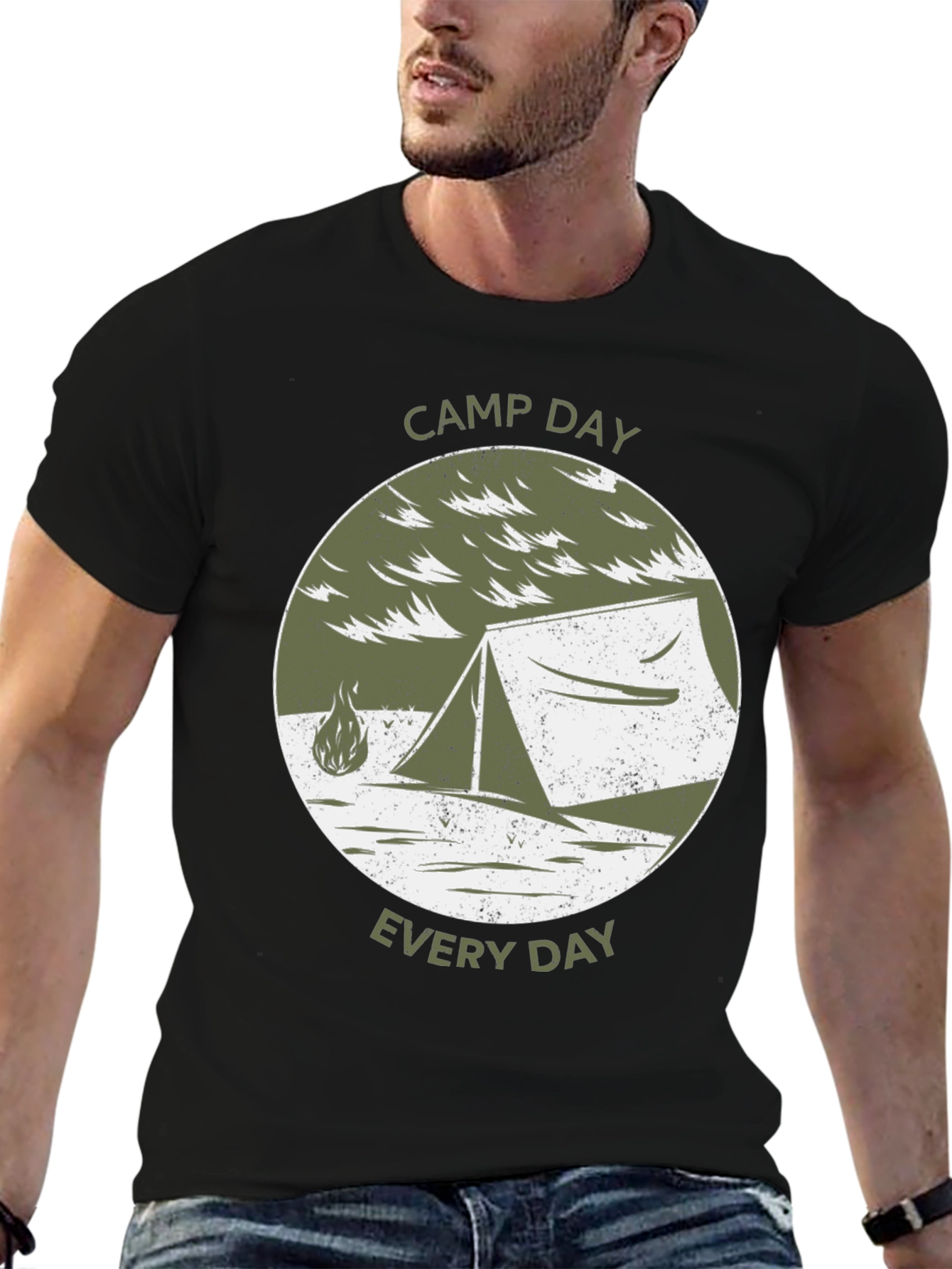 Camp Day Everyday T-Shirt Camping Tent Tee