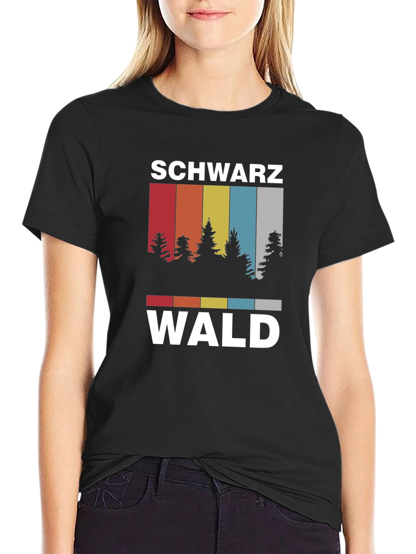 Schwarzwald T-Shirt Vintage Style Black Forest Tee