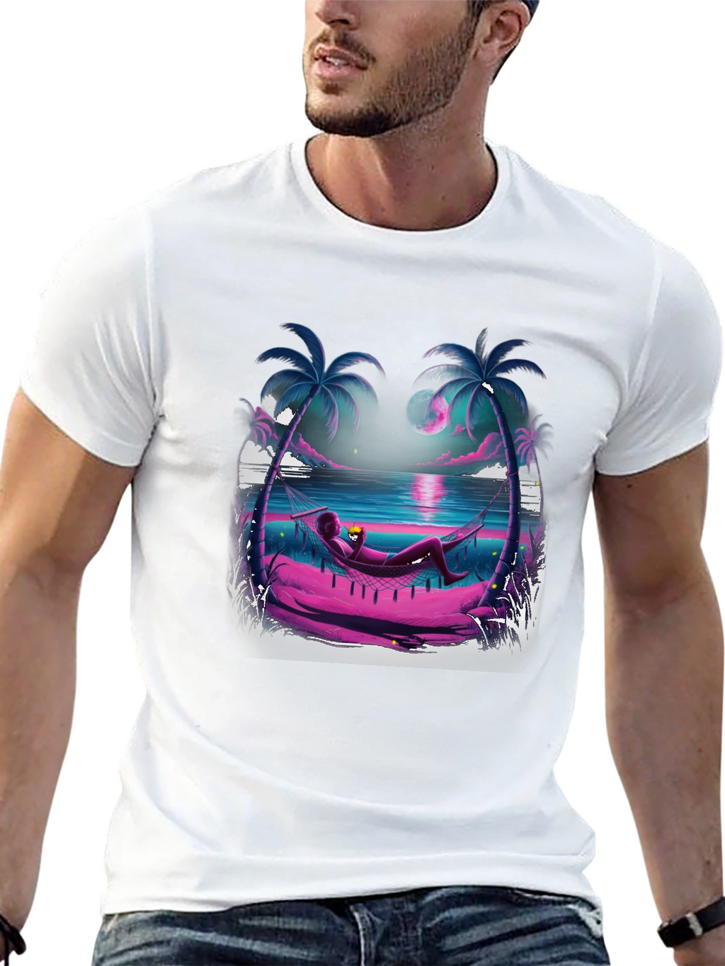 Tropical Hammock T-Shirt - Relax in Style