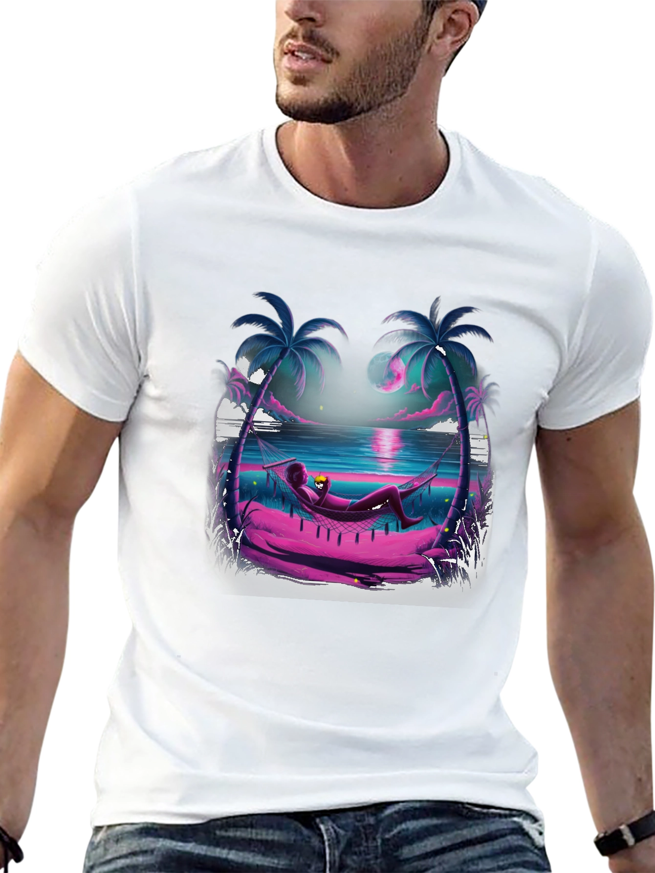 Tropical Hammock T-Shirt - Relax in Style