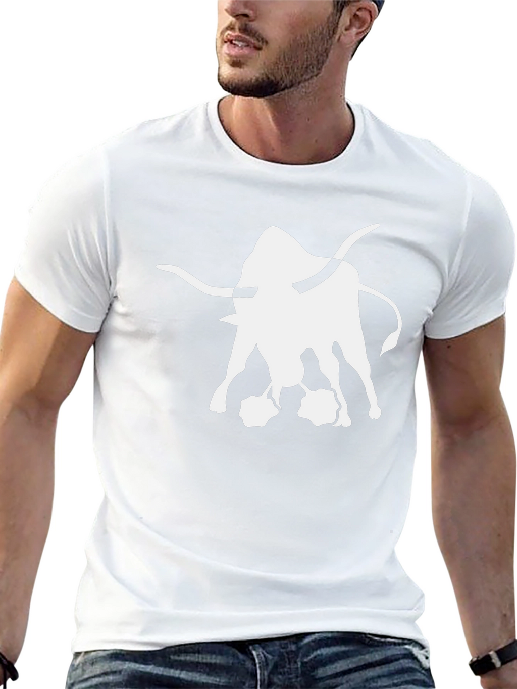 Black Bull Graphic Tee - Bold Statement T-Shirt