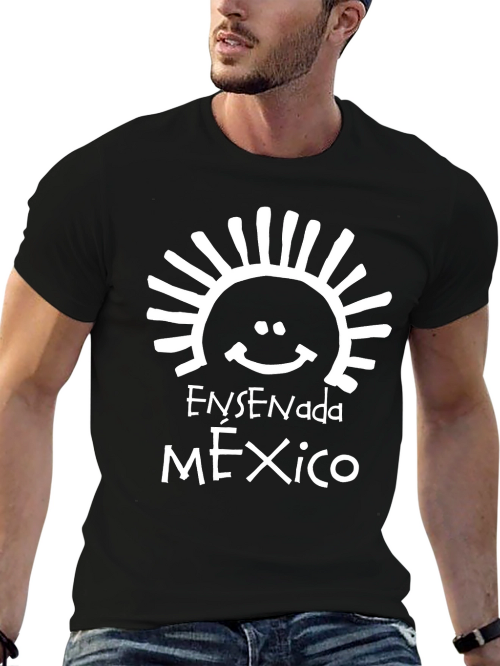 Ensenada Mexico Black Graphic T-Shirt