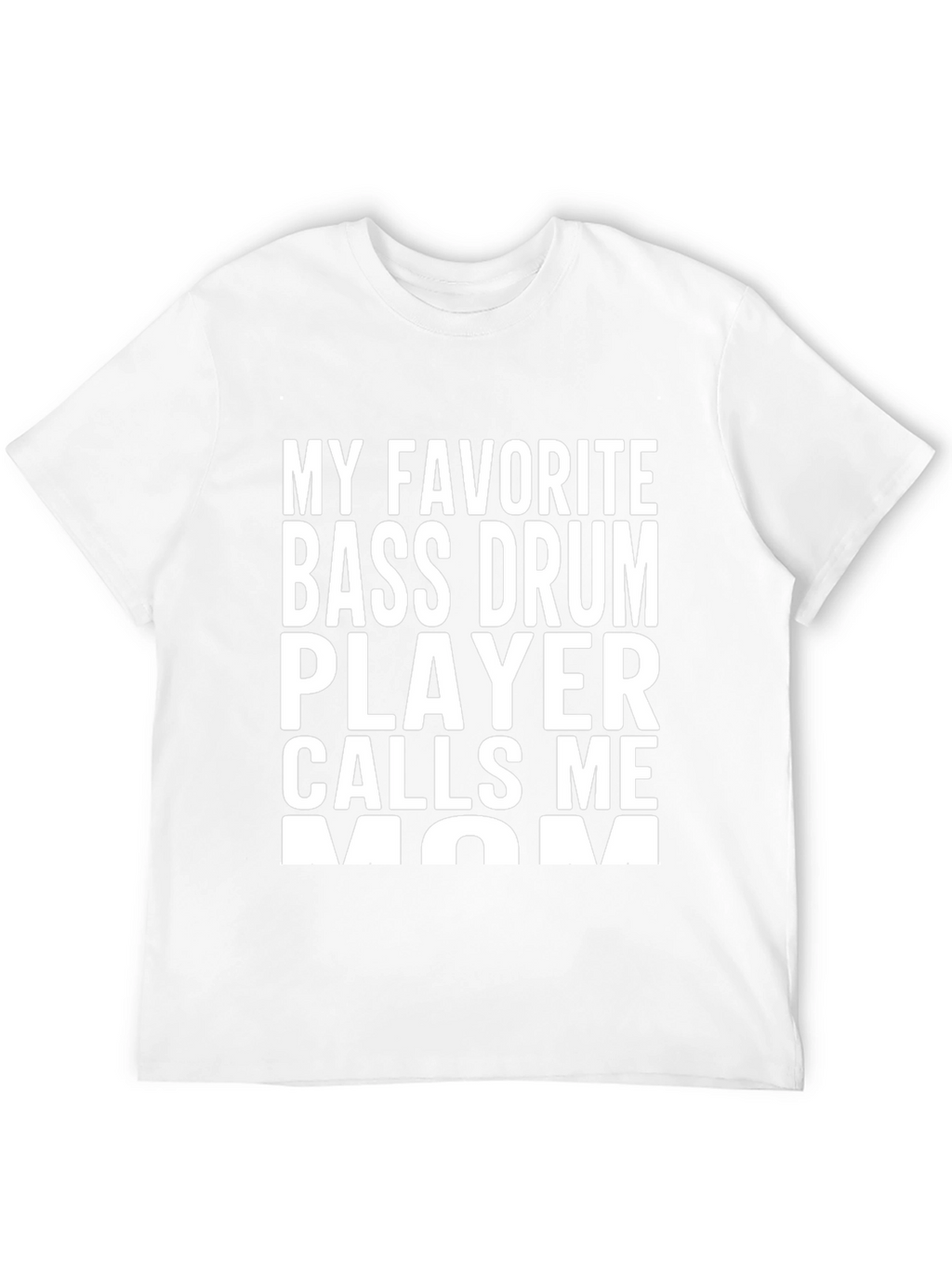 Bass Drum Player Mom T-Shirt - Black