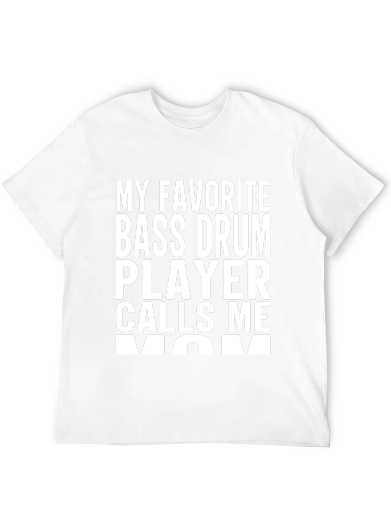 Bass Drum Player Mom T-Shirt - Black