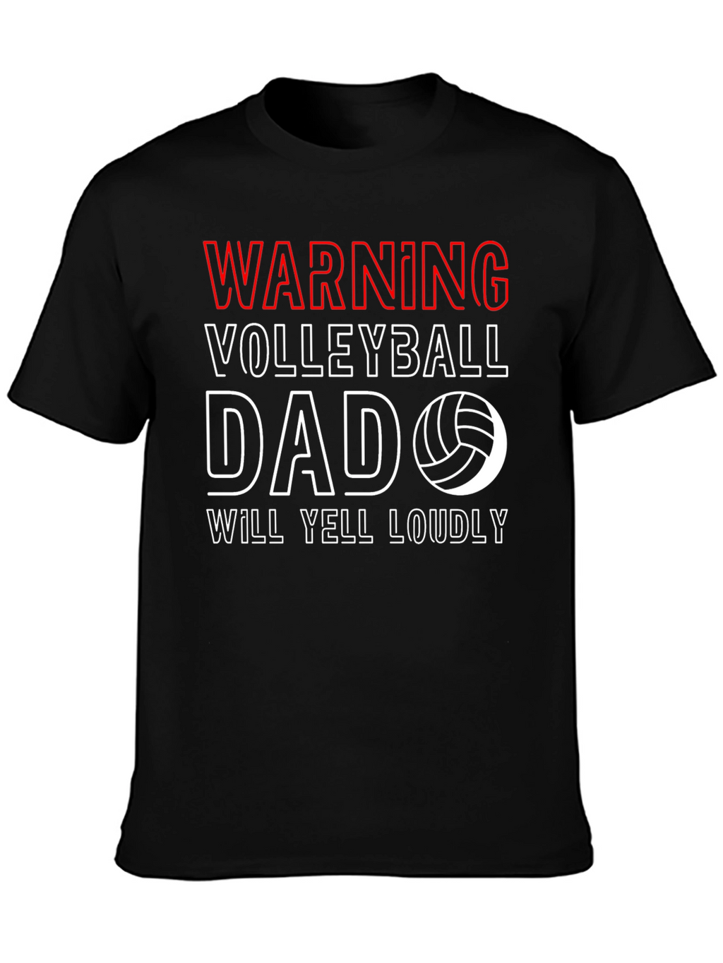 Warning Volleyball Dad T-Shirt