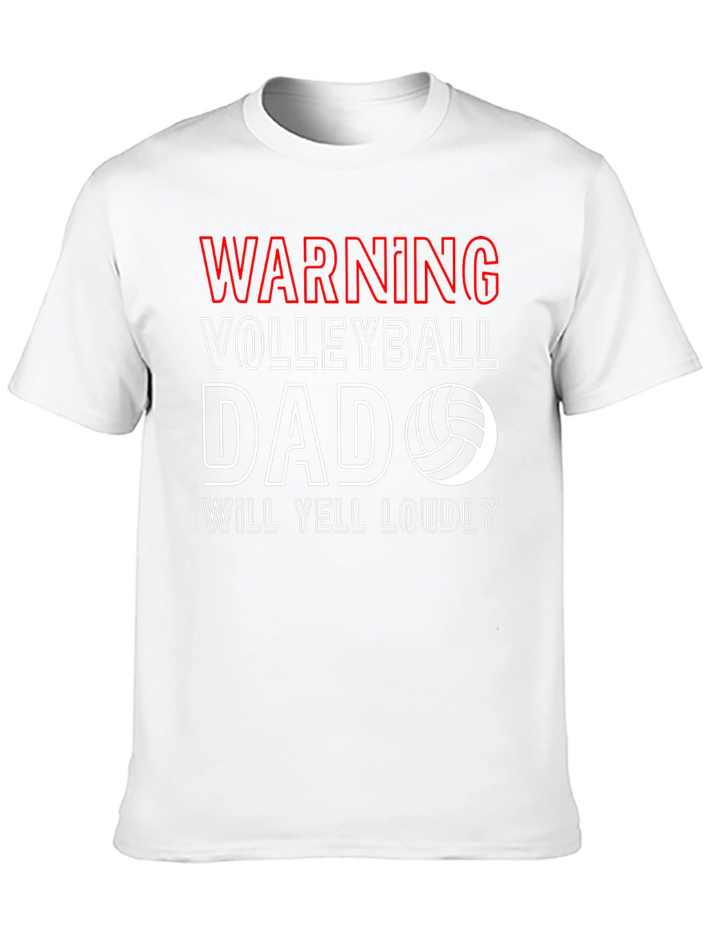 Warning Volleyball Dad T-Shirt
