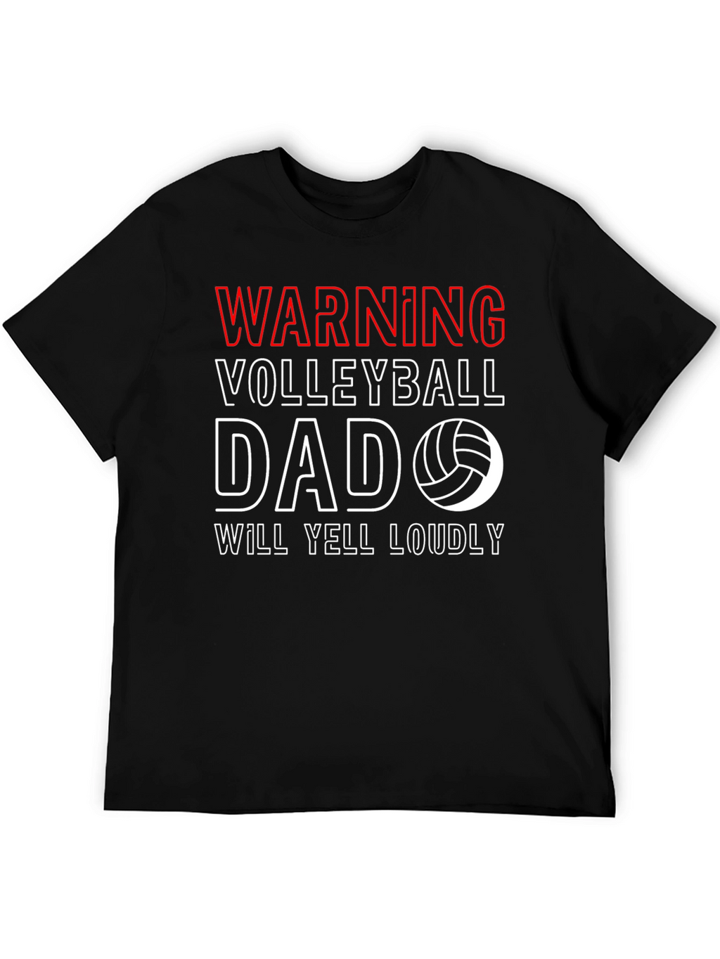 Warning Volleyball Dad T-Shirt