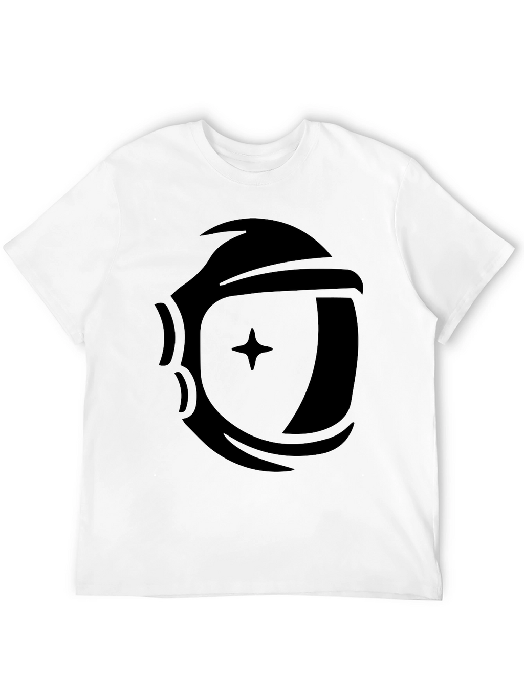Astronaut Helmet Graphic Black T-Shirt