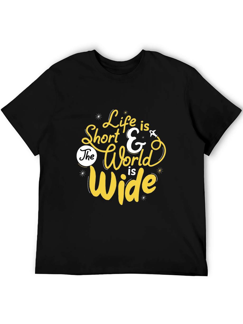 Life is Short Graphic Print Tee