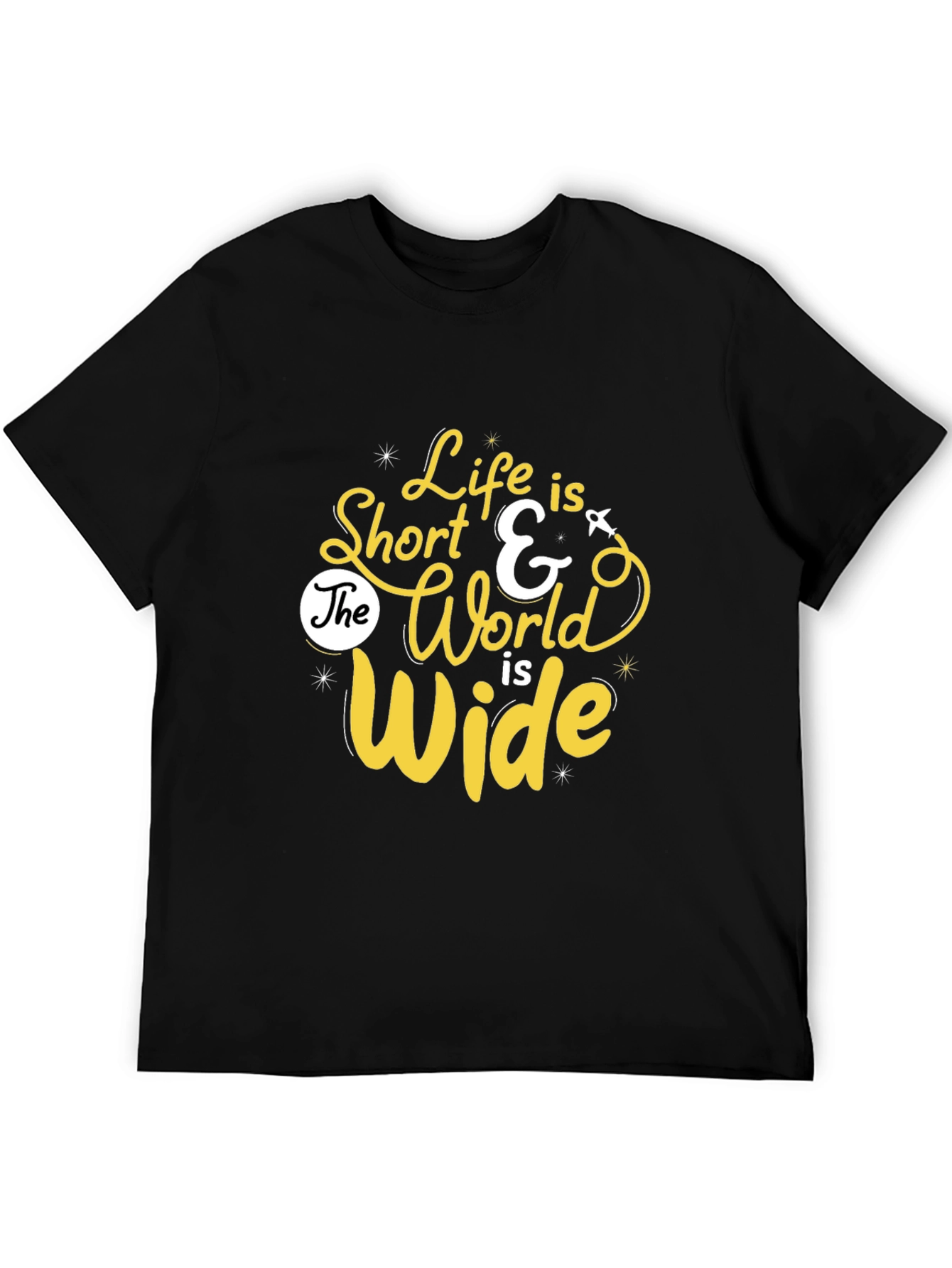 Life is Short Graphic Print Tee