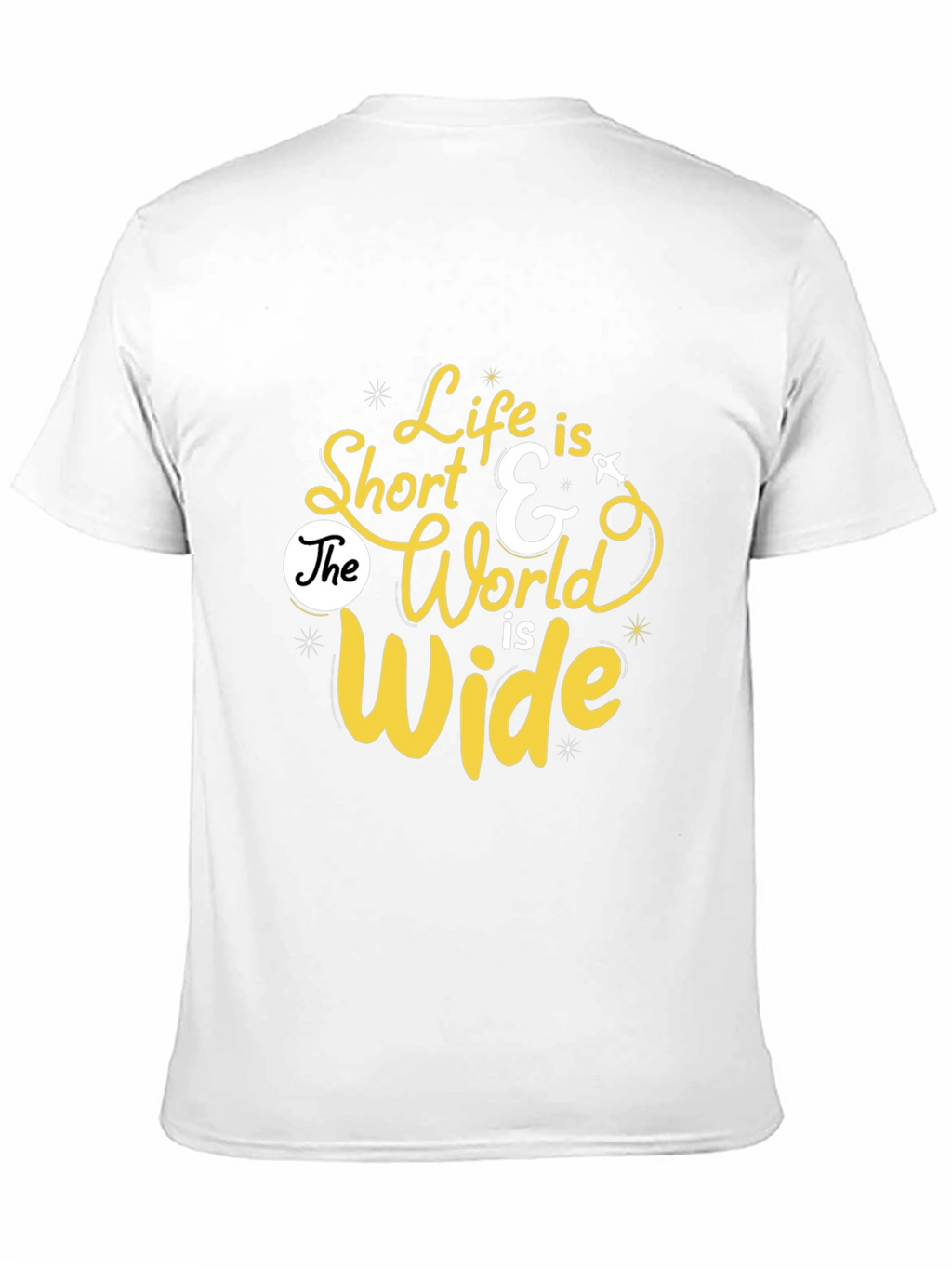 Life is Short Graphic Print Tee