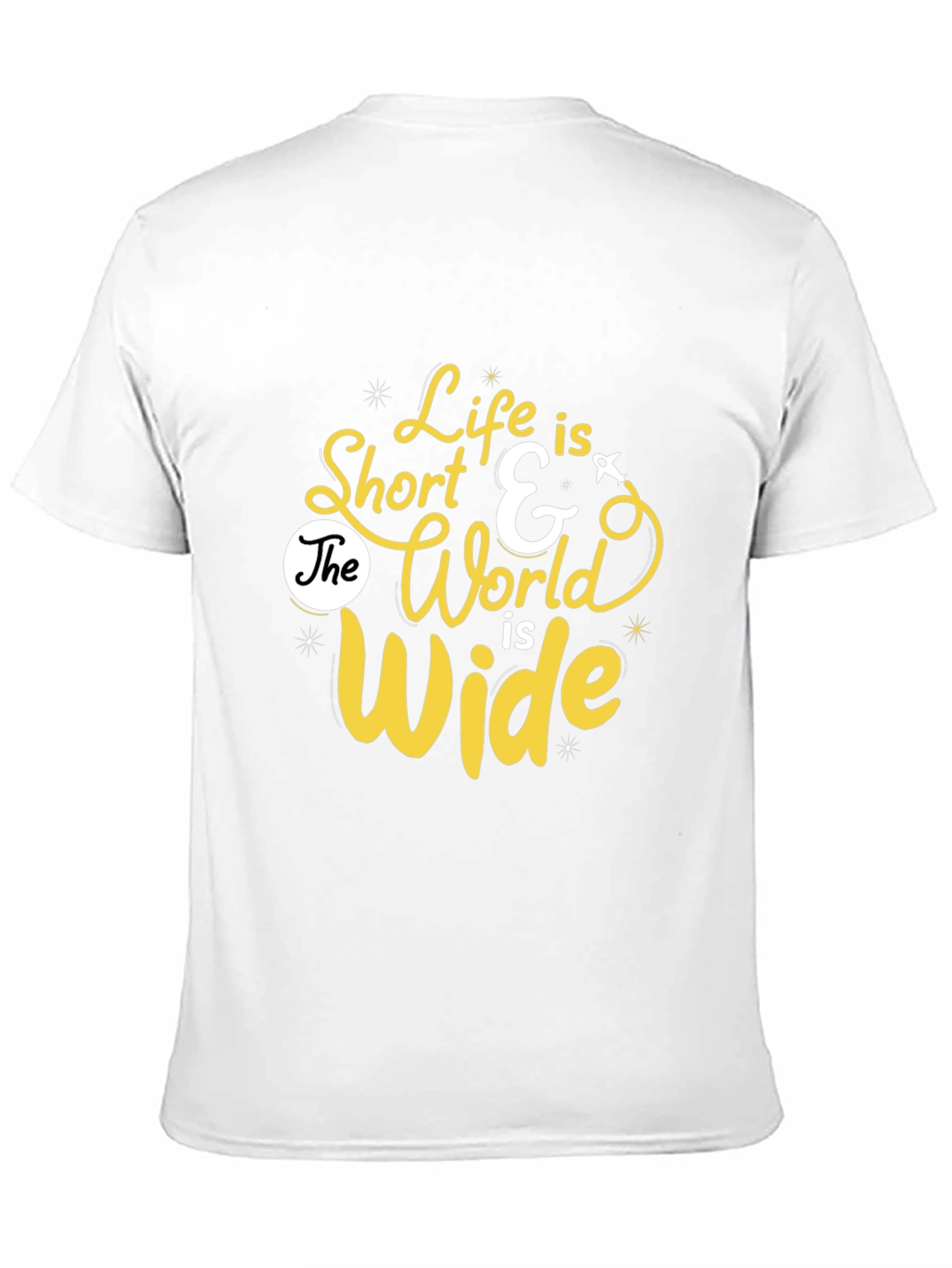 Life is Short Graphic Print Tee