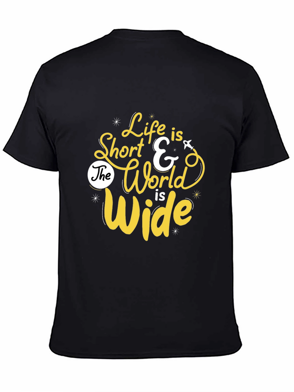 Life is Short Graphic Print Tee