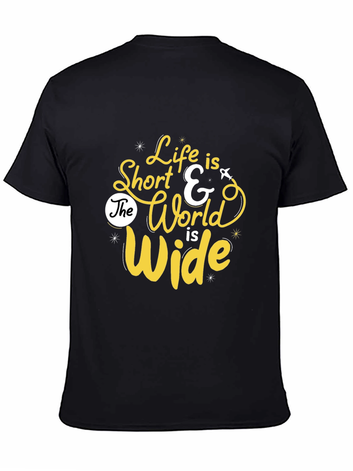Life is Short Graphic Print Tee