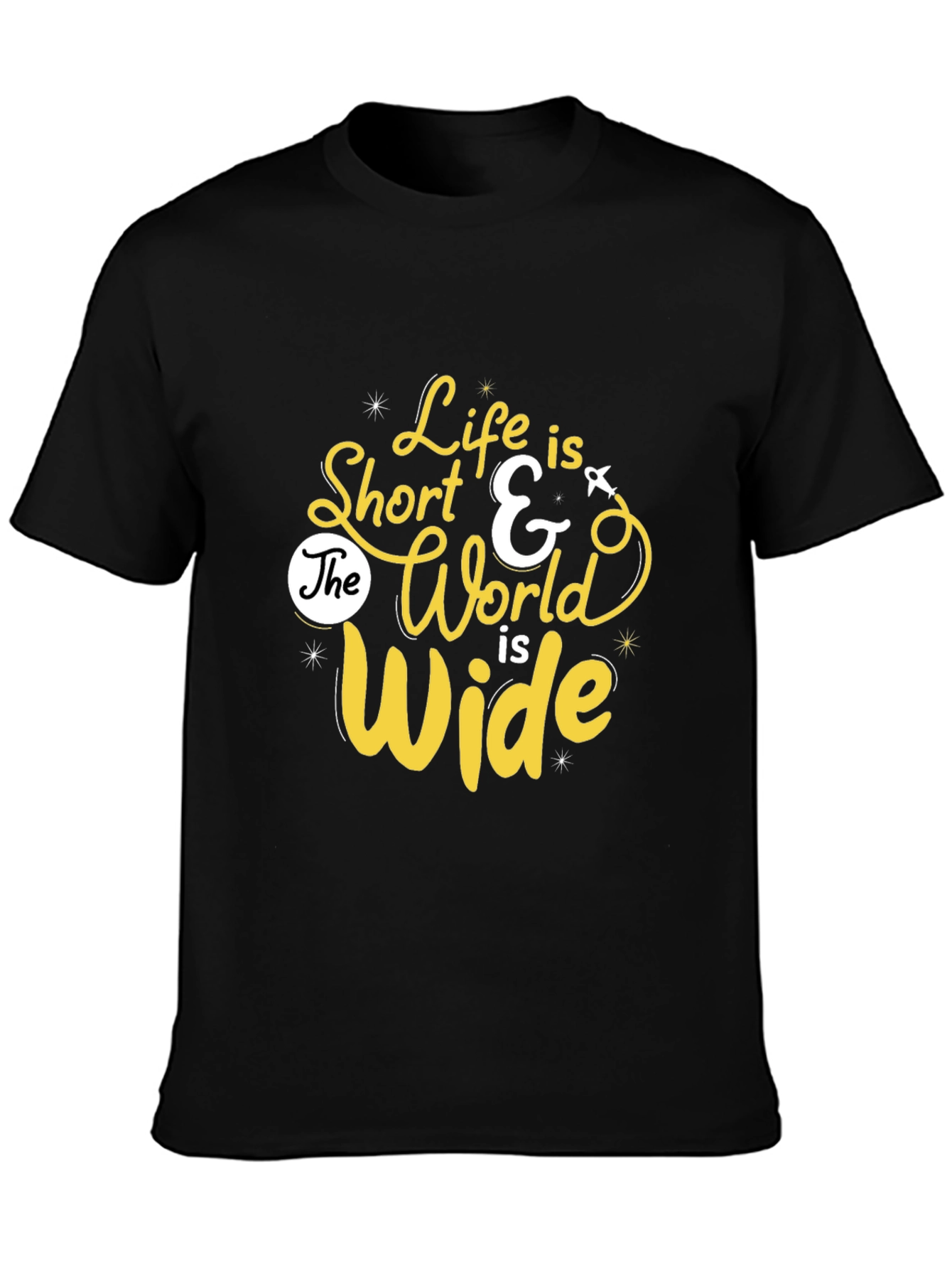 Life is Short Graphic Print Tee