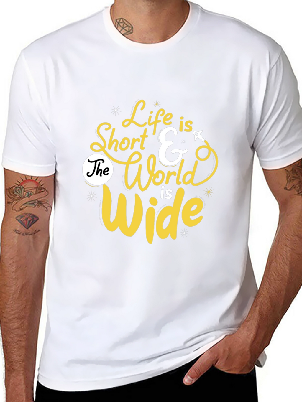 Life is Short Graphic Print Tee
